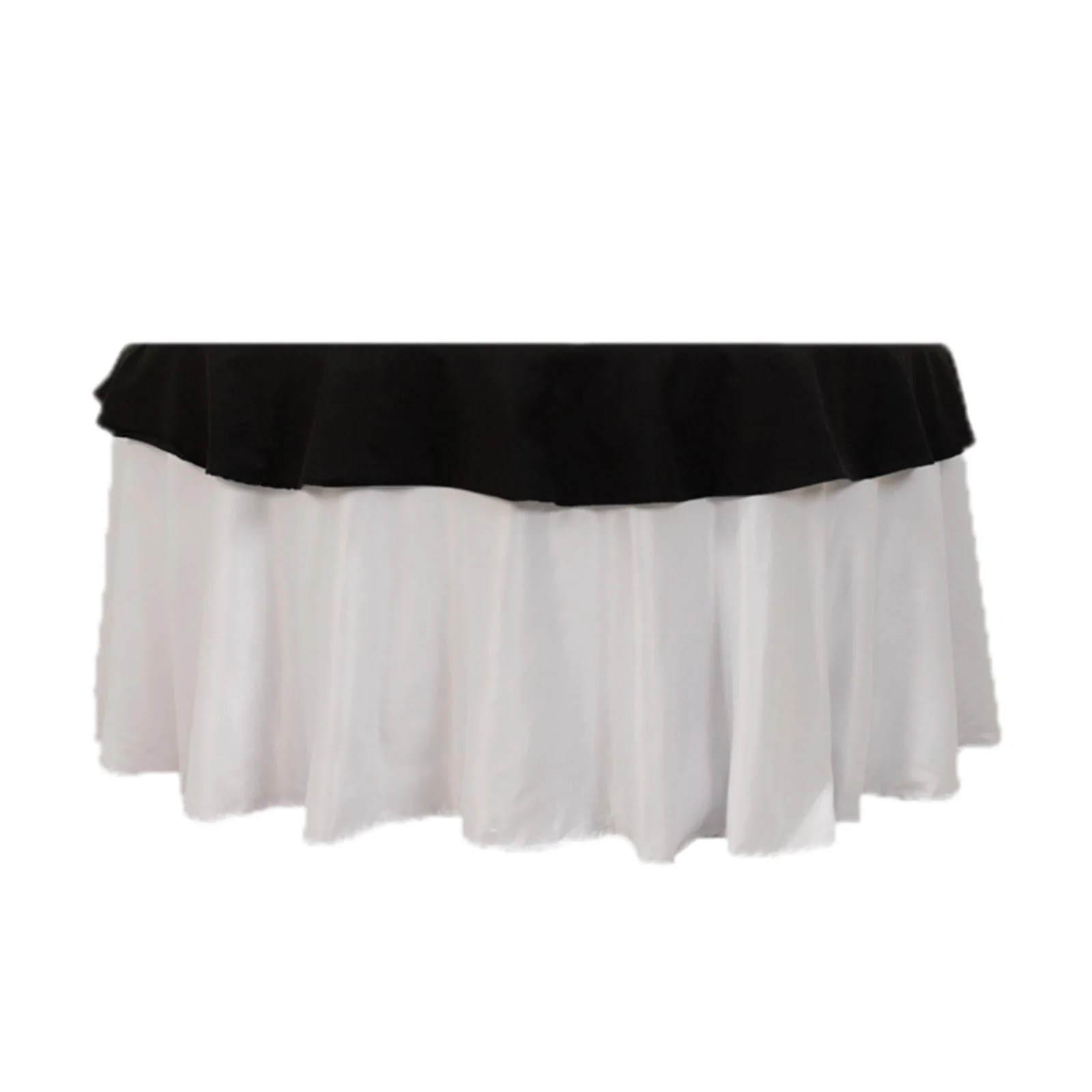 Cotton Blend Round Tablecloth 70" Black with Wrinkle-Resistant Fabric - Durable and Stylish Table Cover - Image 8
