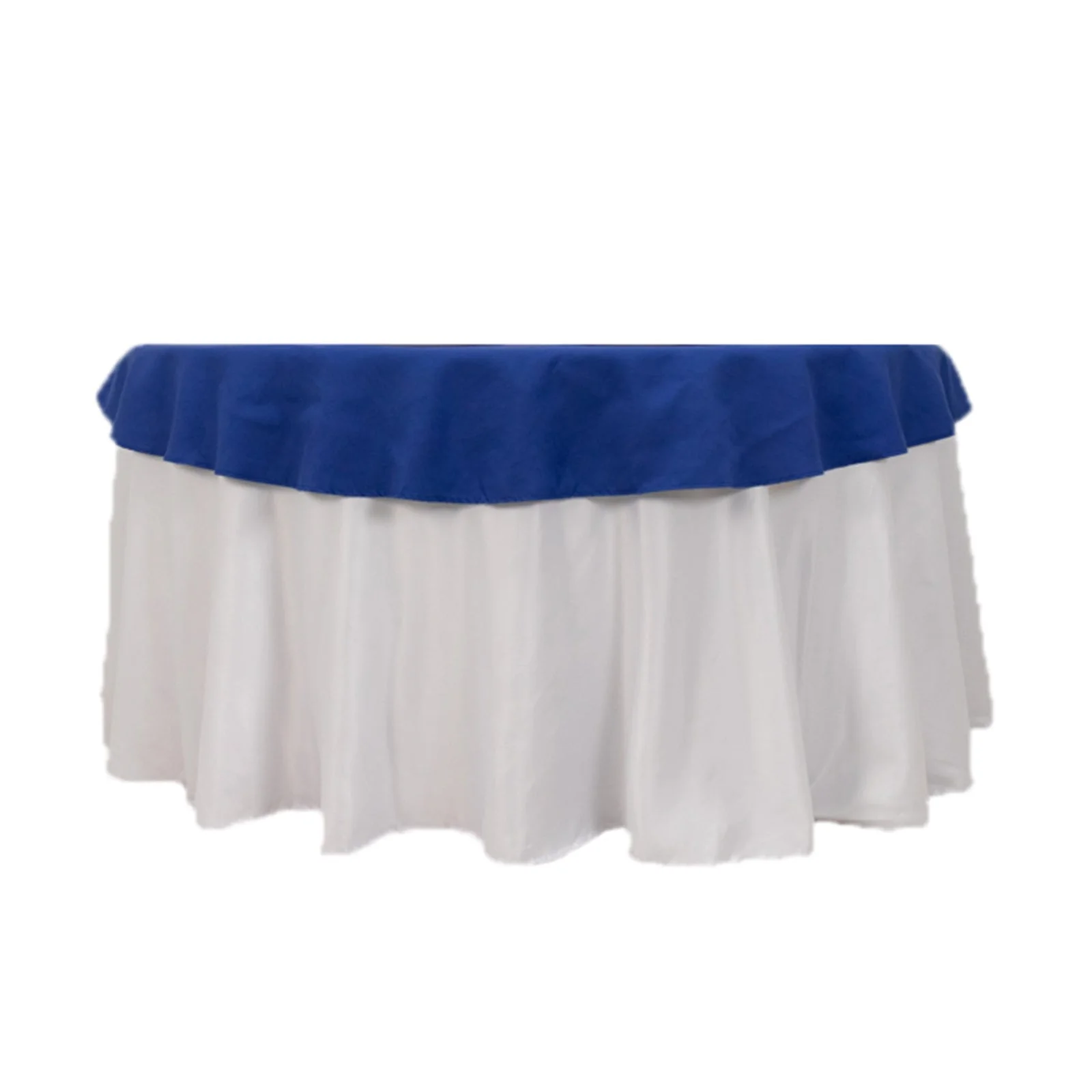 Cotton Blend Round Tablecloth 70" Royal Blue with Wrinkle-Resistant Fabric - Durable and Stylish Table Cover - Image 8