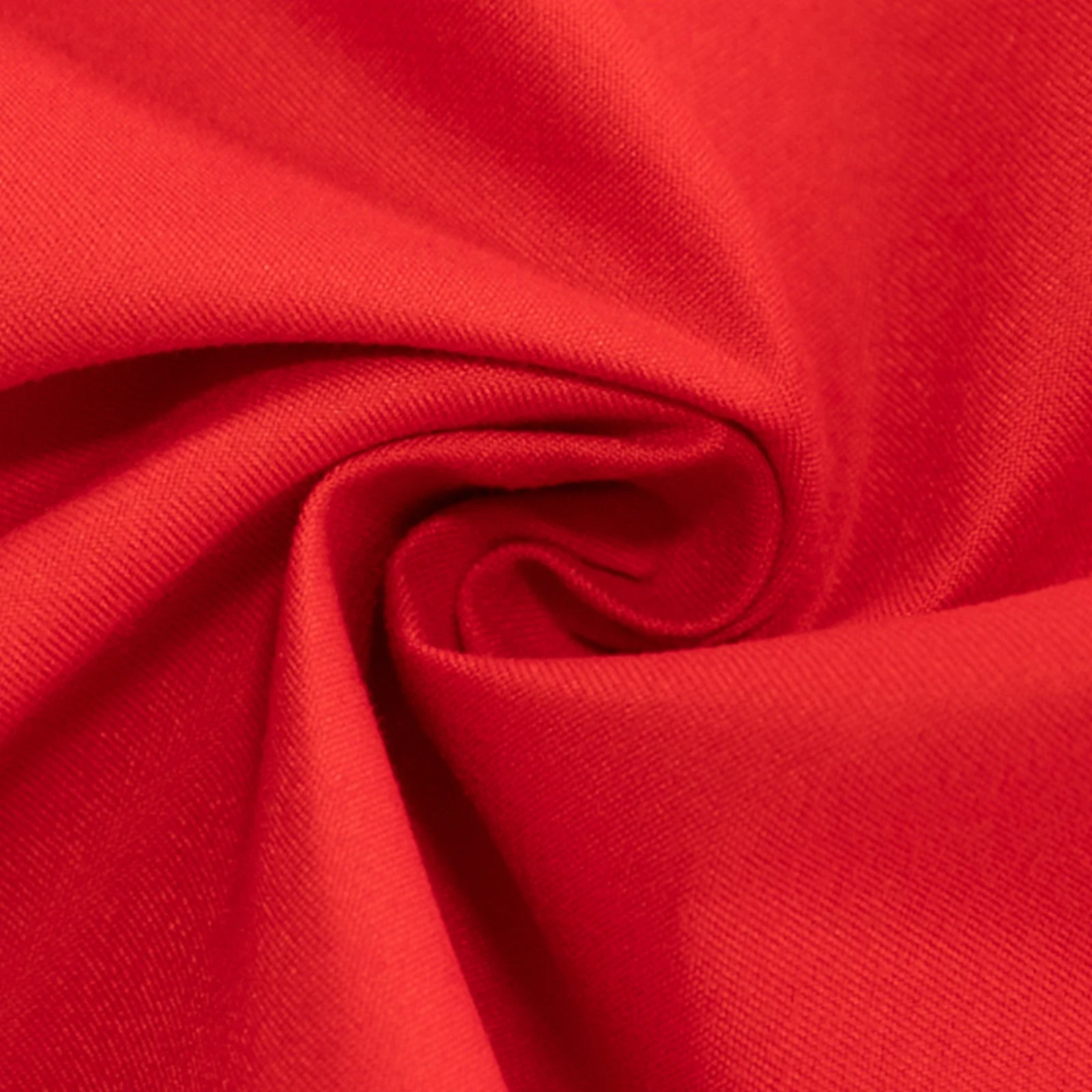 Cotton Blend Round Tablecloth 90" Red with Wrinkle-Resistant Fabric Table Cover - Image 9