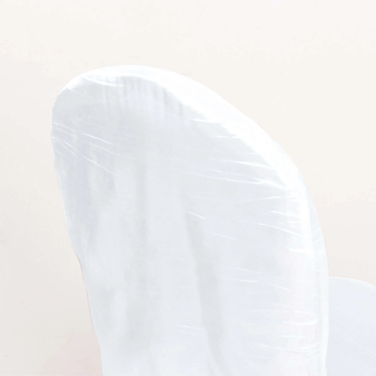 Crinkle Crushed Taffeta Banquet Chair Cover White - Reusable Graceful Design for Weddings - Image 8