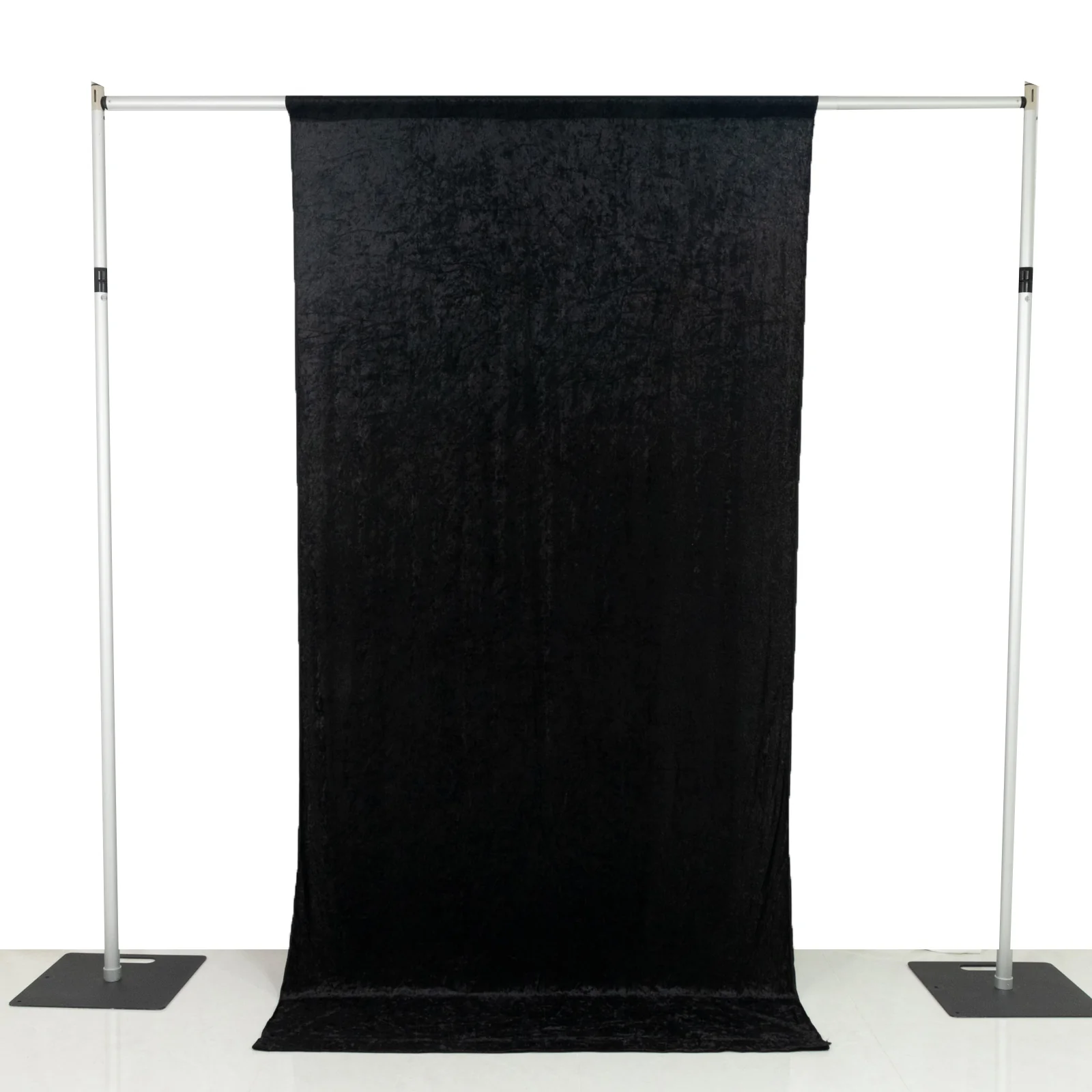 Crushed Velvet Backdrop Curtain – Black 5ft x 10ft Event Drape with Rod Pocket, Privacy Panel for Photo Booths & Events - Image 8