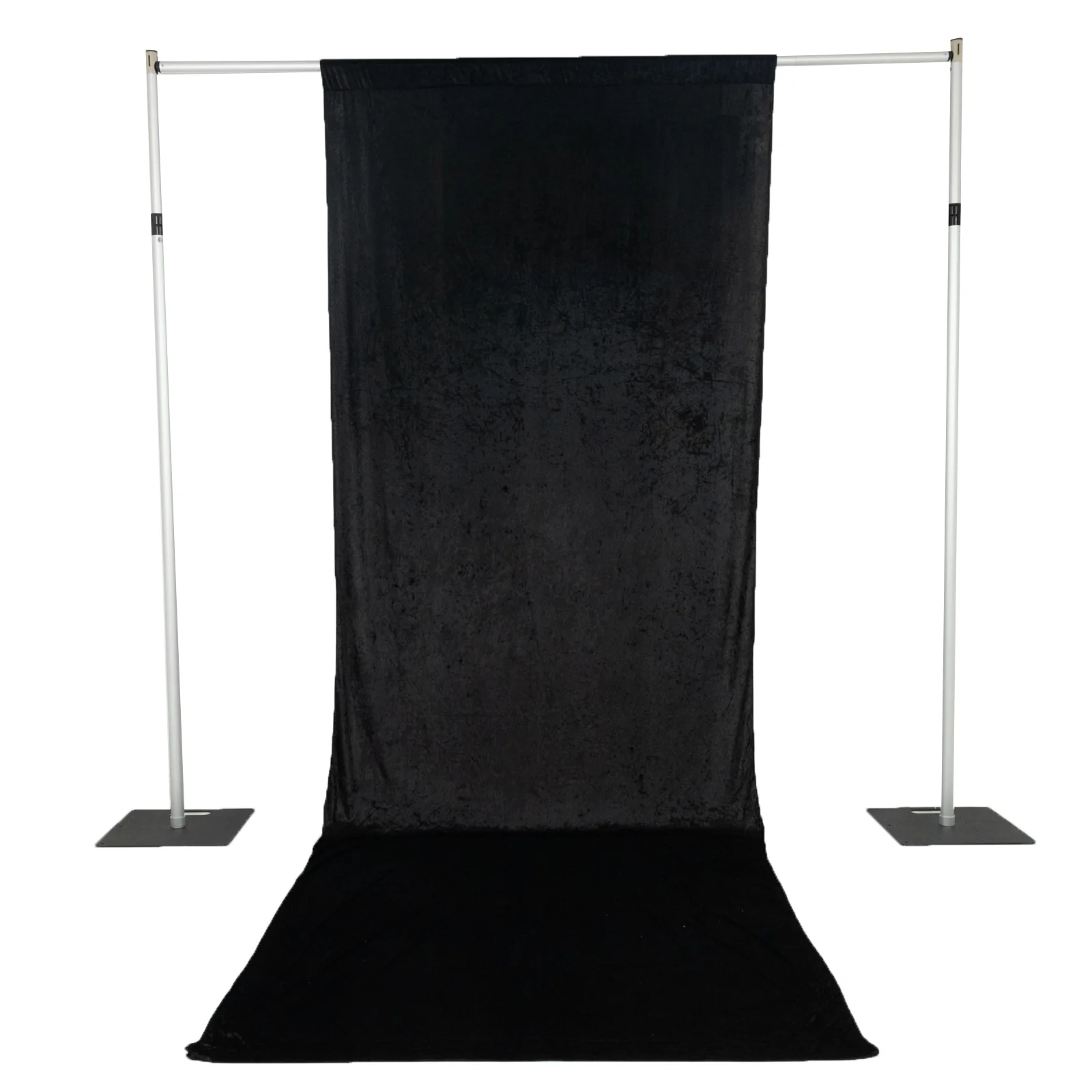 Crushed Velvet Backdrop Curtain – Black 5ft x 14ft Event Drape with Rod Pocket, Privacy Panel for Photo Booths & Events - Image 8