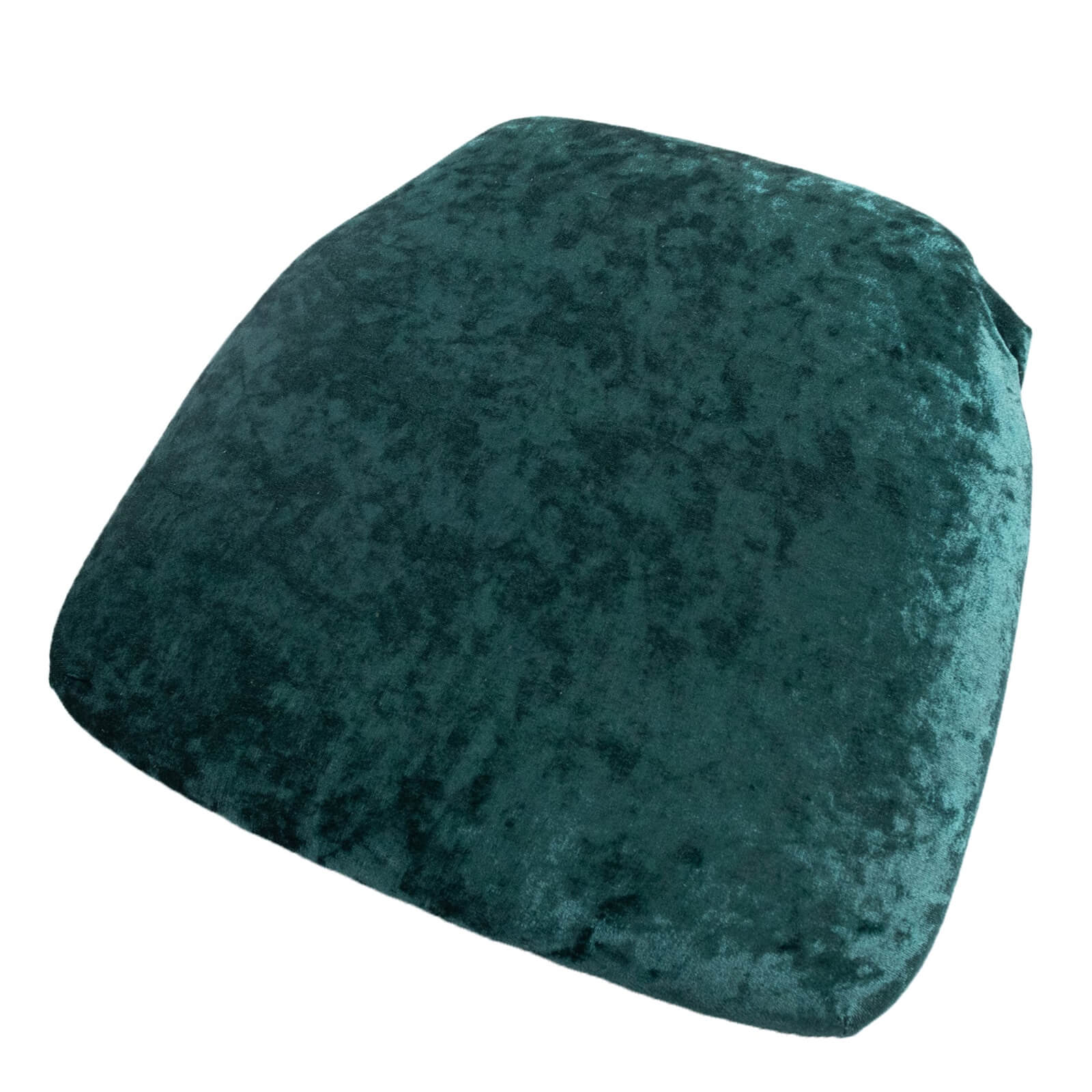 5 Pack Crushed Velvet Chiavari Chair Seat Pad Covers – Hunter Emerald Green Stretch Cushion Slipcovers for Dining Chairs, Washable & Reusable - Image 7