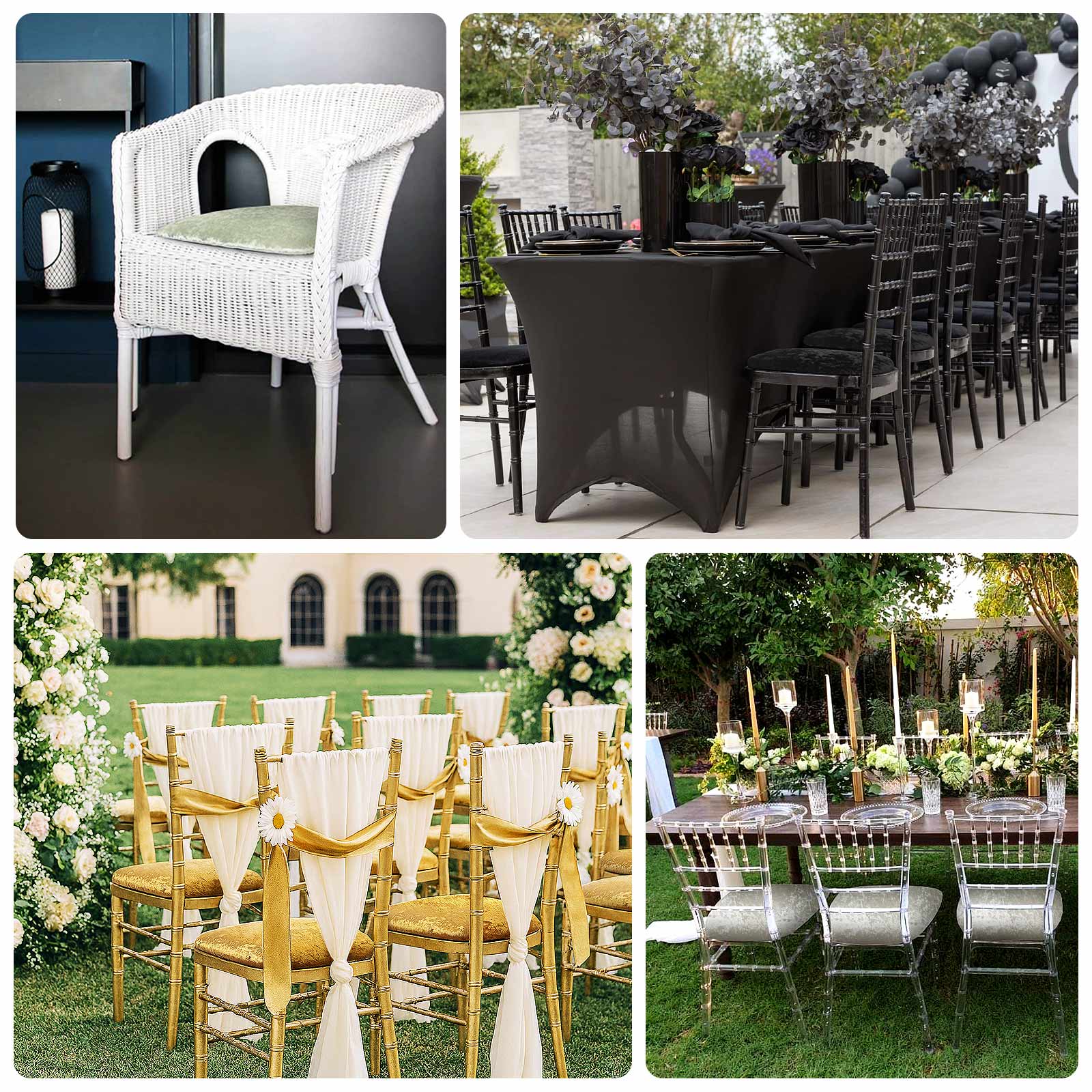 5 Pack Crushed Velvet Chiavari Chair Seat Pad Covers – Navy Blue Stretch Cushion Slipcovers for Dining Chairs, Washable & Reusable - Image 5