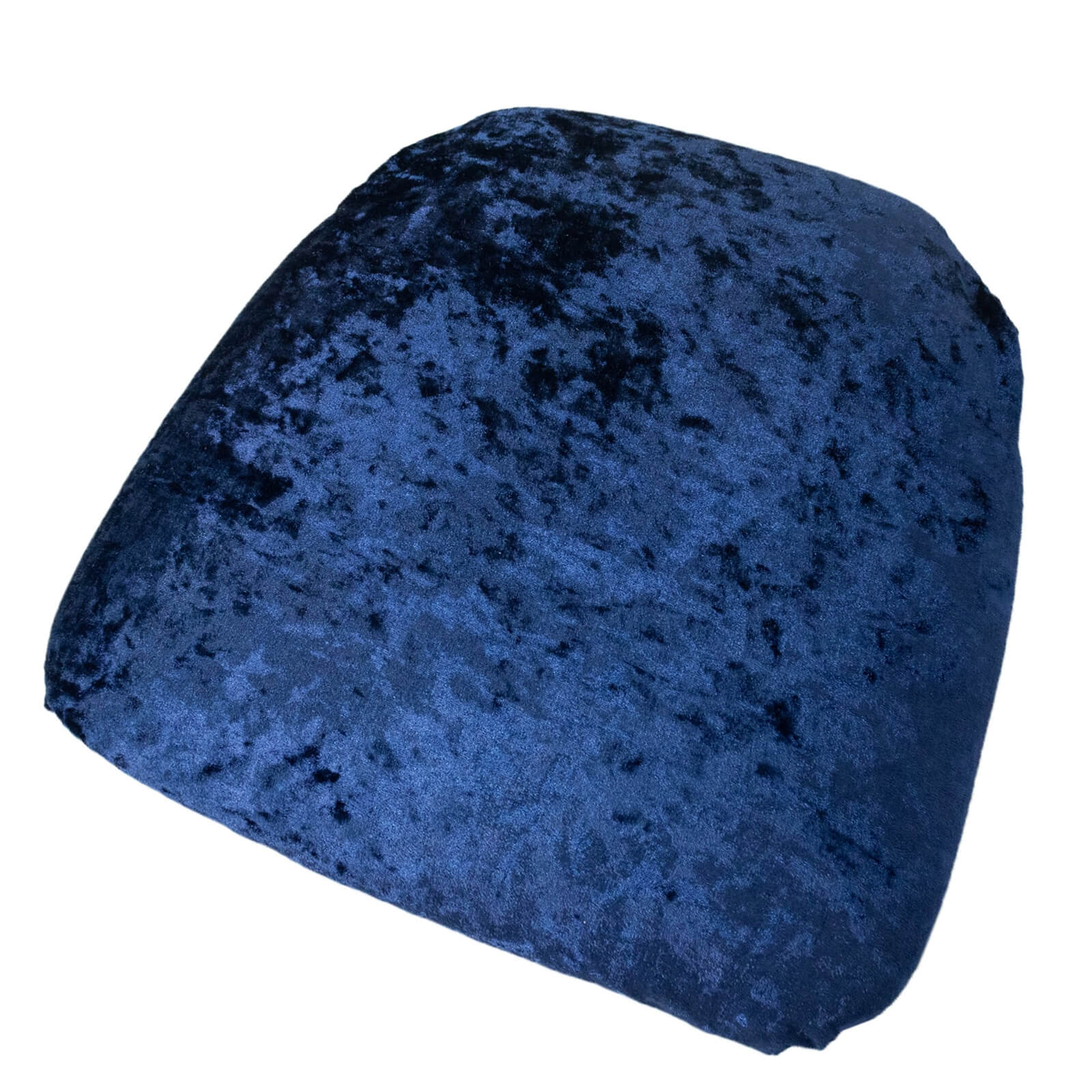 5 Pack Crushed Velvet Chiavari Chair Seat Pad Covers – Navy Blue Stretch Cushion Slipcovers for Dining Chairs, Washable & Reusable - Image 7