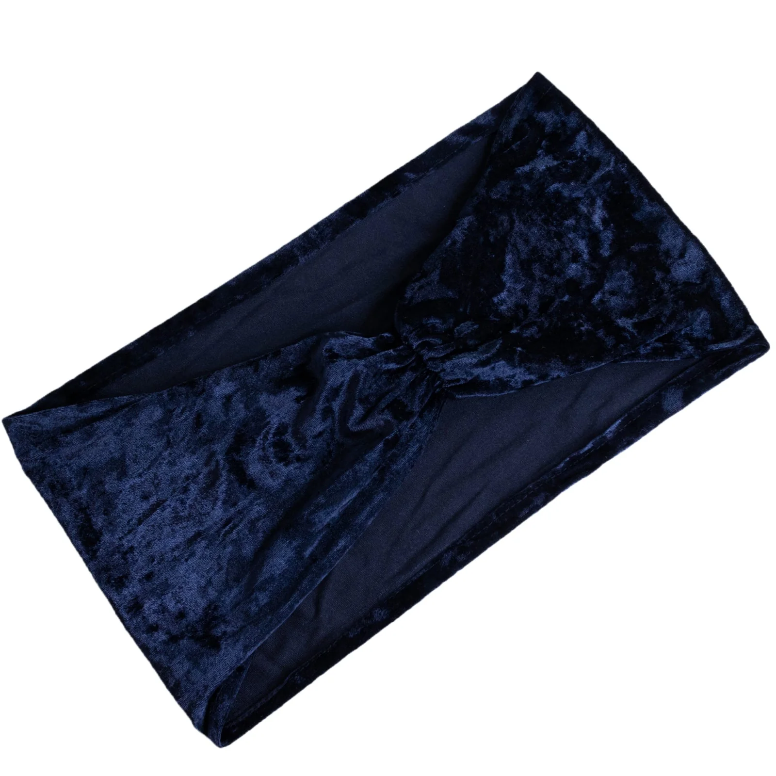 5 Pack Crushed Velvet Chair Sashes Navy Blue, Wide Ruffle Style Textured Decorative Chair Bands - 8"x15" - Image 7