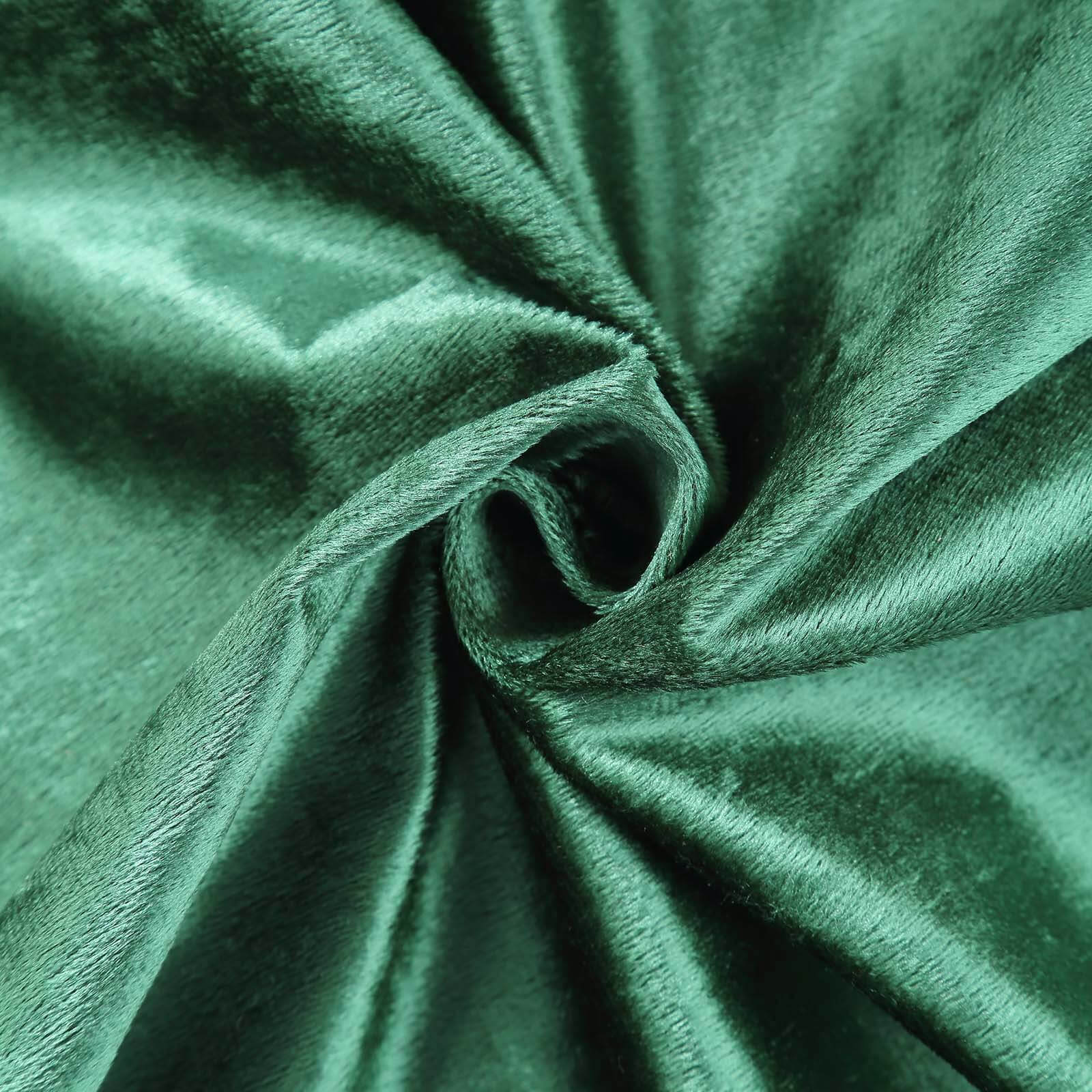 Crushed Velvet Spandex Round Cocktail Table Cover 30" Hunter Emerald Green - Smooth Fitted Highboy Tablecloth for Receptions & Functions - Image 9