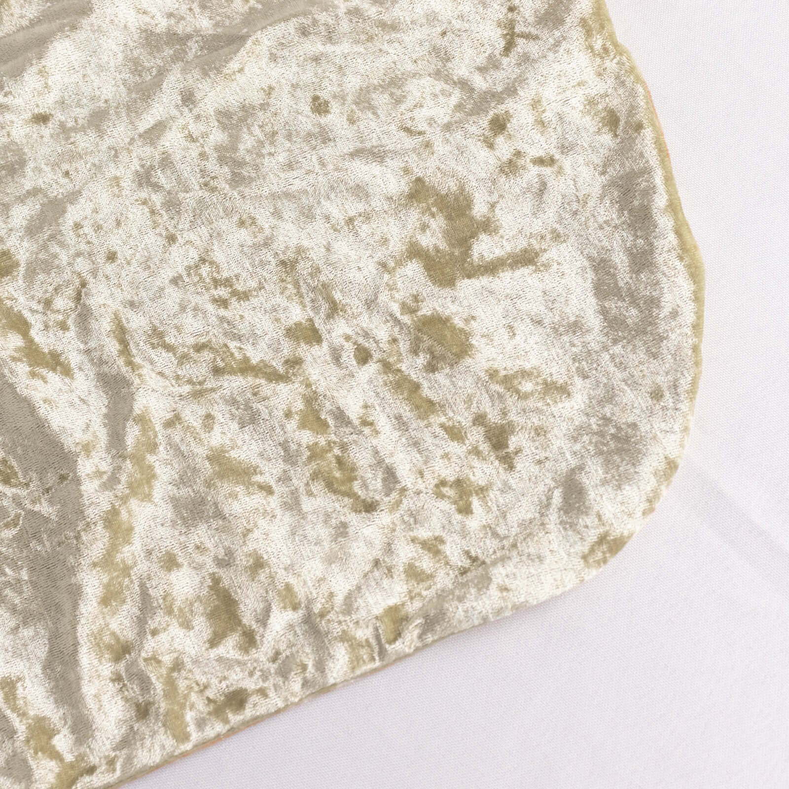 Crushed Velvet Spandex Stretch Banquet Chair Cover 190GSM Beige - Fitted with Foot Pockets - Image 8