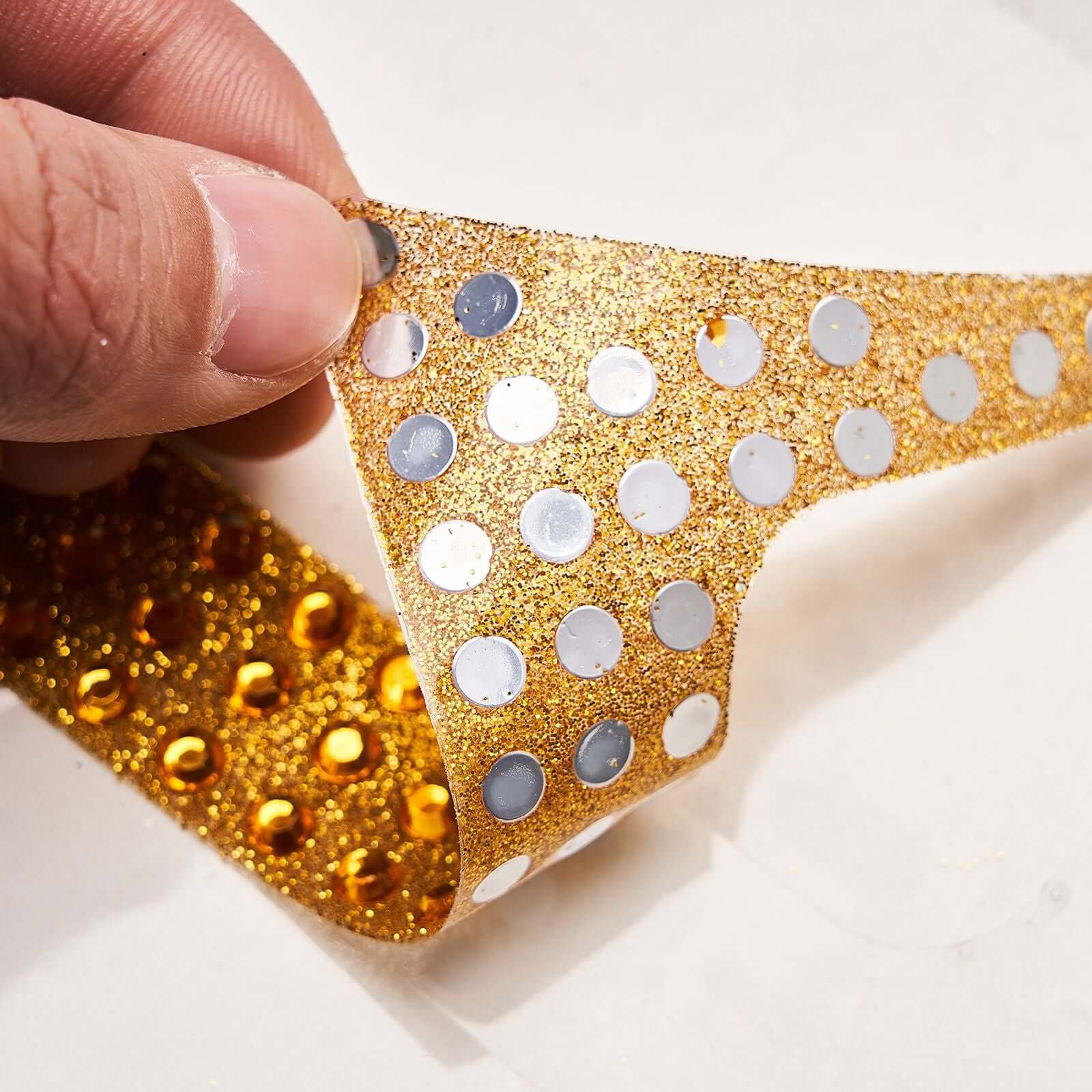 Decorative Rhinestone Number "5" Stickers 6", Gold Glitter Adhesive Craft Numbers - DIY Sparkle Embellishments - Image 9