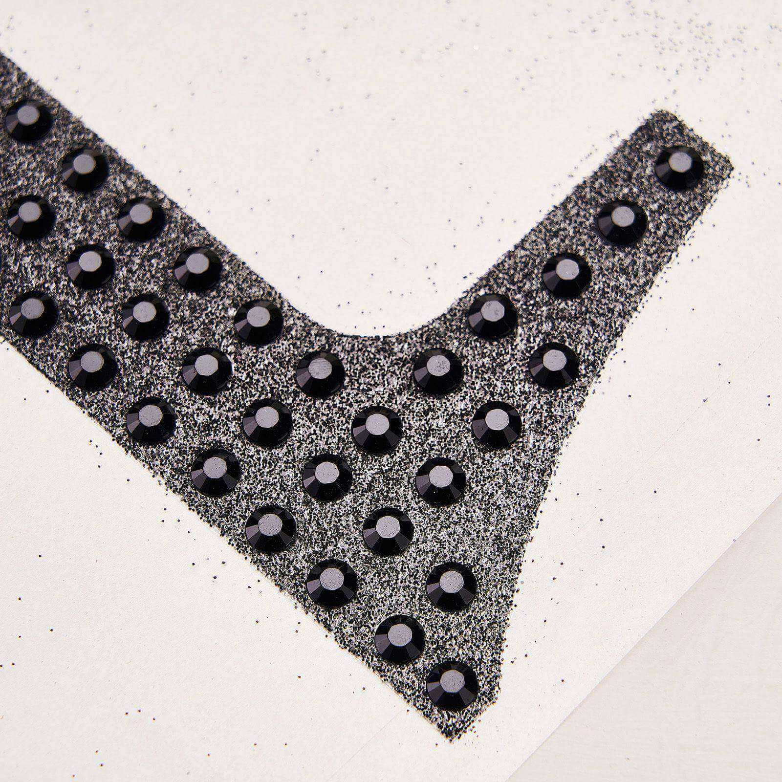 Decorative Rhinestone Number "8" Stickers 4", Black Glitter Adhesive Craft Numbers - DIY Sparkle Embellishments - Image 7