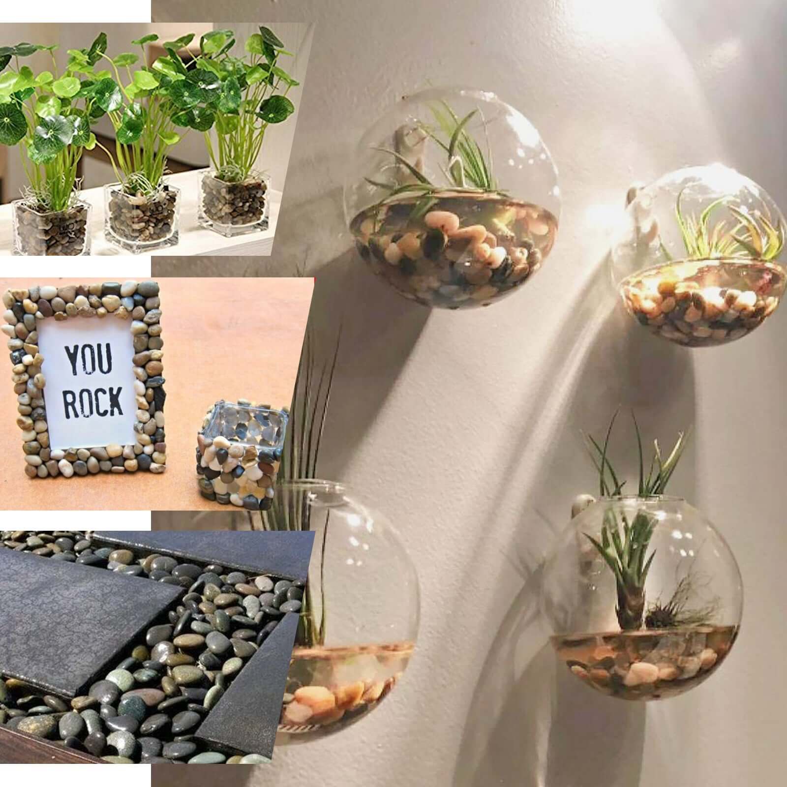 Decorative Stones Polished Natural Assorted Design 2Lb - Perfect Vase Fillers, Landscaping Rocks, and Aquarium Gravels - Image 4