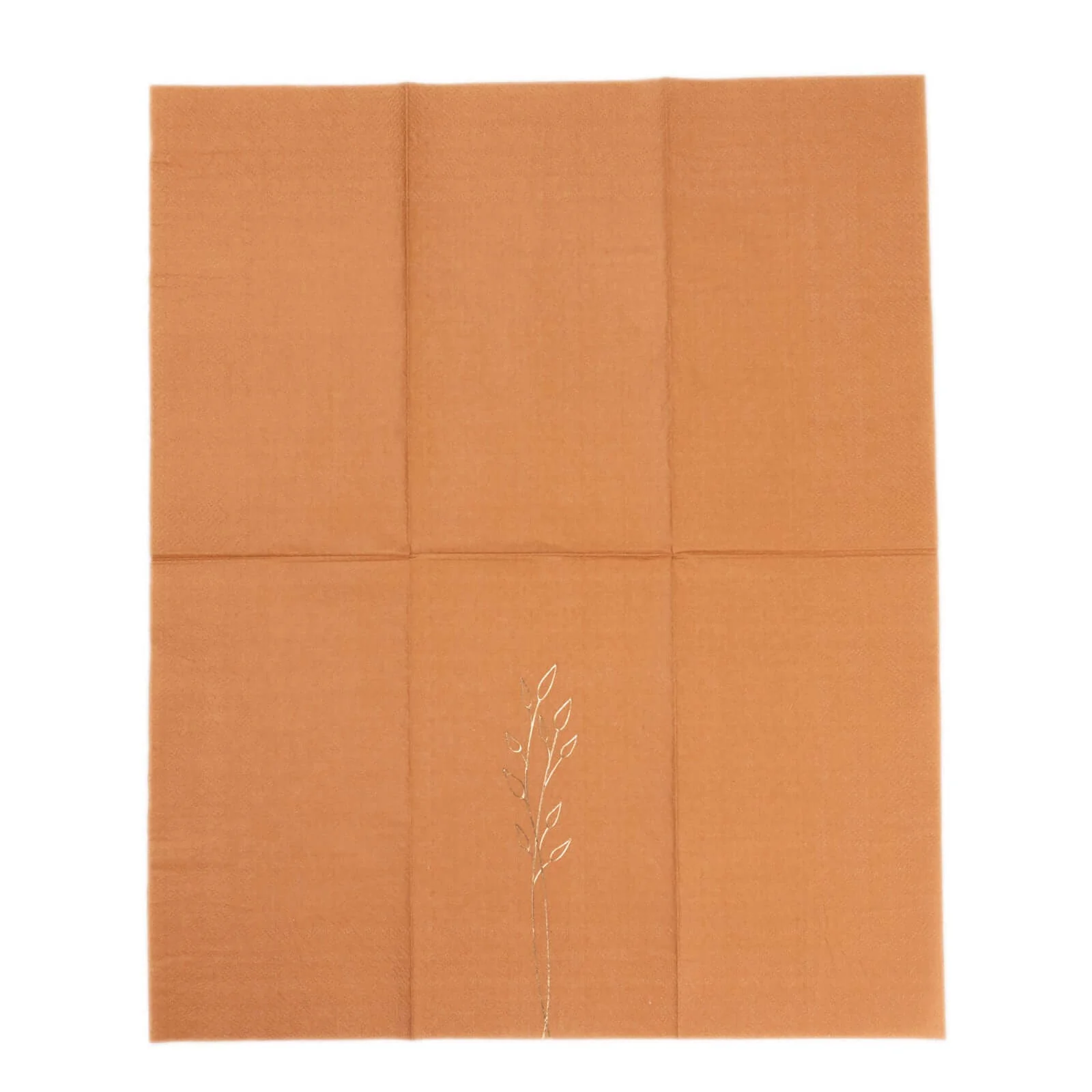 50-Pack Paper Dinner Napkins 2-Ply Terracotta (Rust) with Gold Embossed Leaf - Soft Wedding Party Napkins 18 GSM - Image 7
