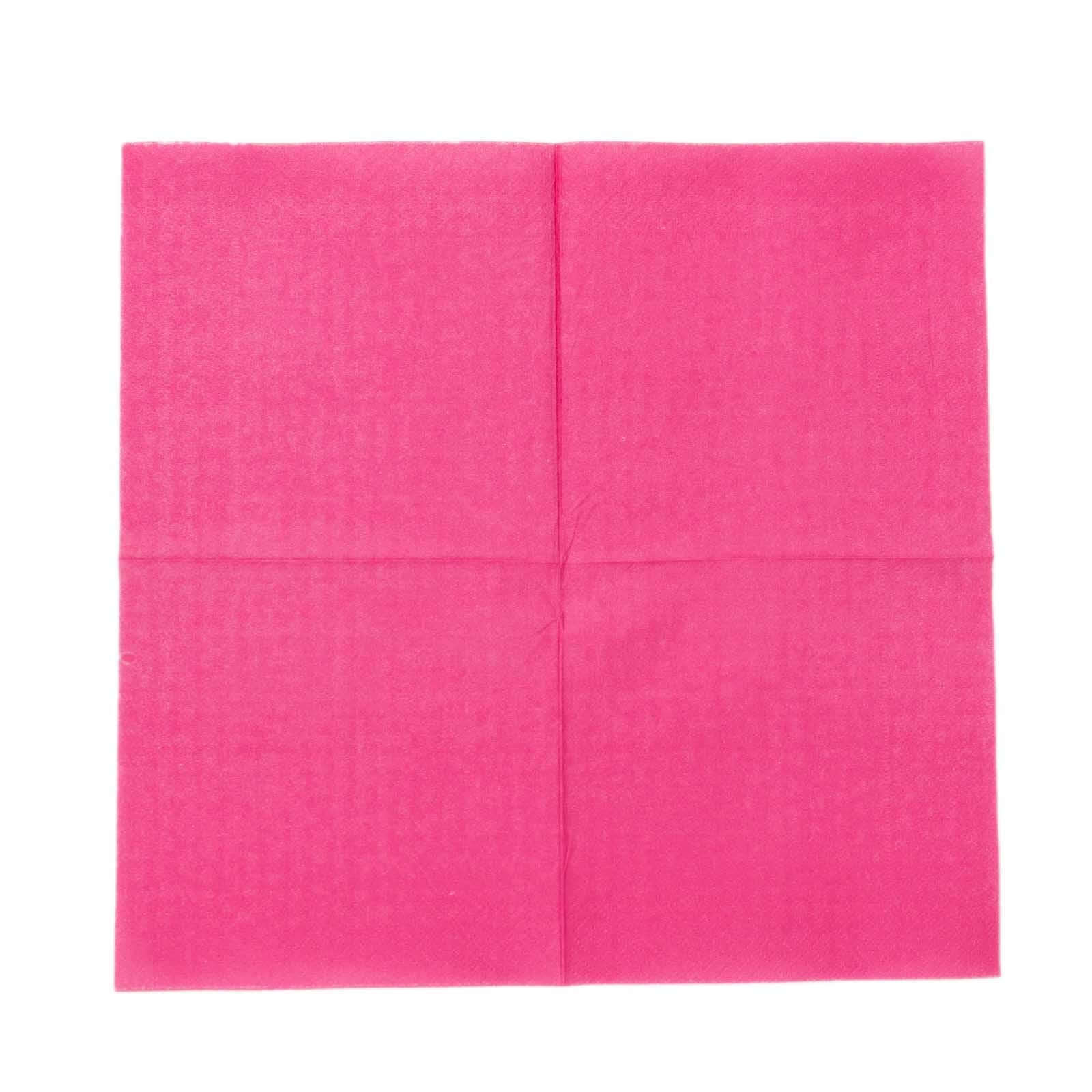 50-Pack Paper Beverage Napkins 2 Ply Fuchsia 5"x5" - Soft Disposable Cocktail Napkins 18GSM - Image 10