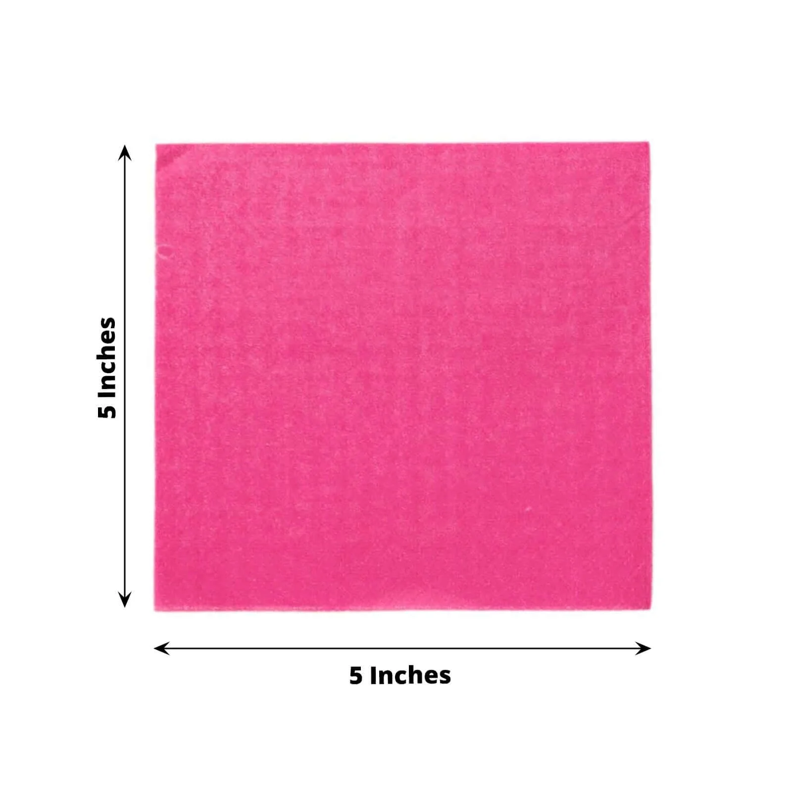50-Pack Paper Beverage Napkins 2 Ply Fuchsia 5"x5" - Soft Disposable Cocktail Napkins 18GSM - Image 3