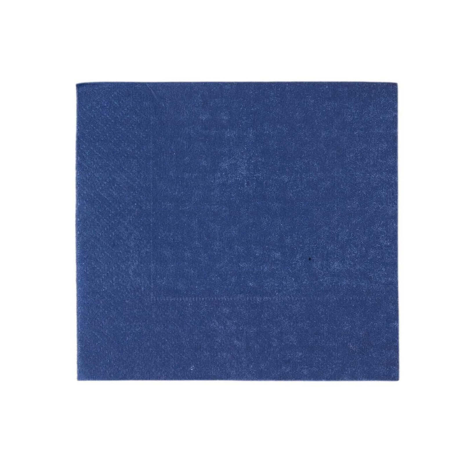 50-Pack Paper Beverage Napkins 2 Ply Navy Blue 5"x5" - Soft Disposable Cocktail Napkins 18GSM - Image 8