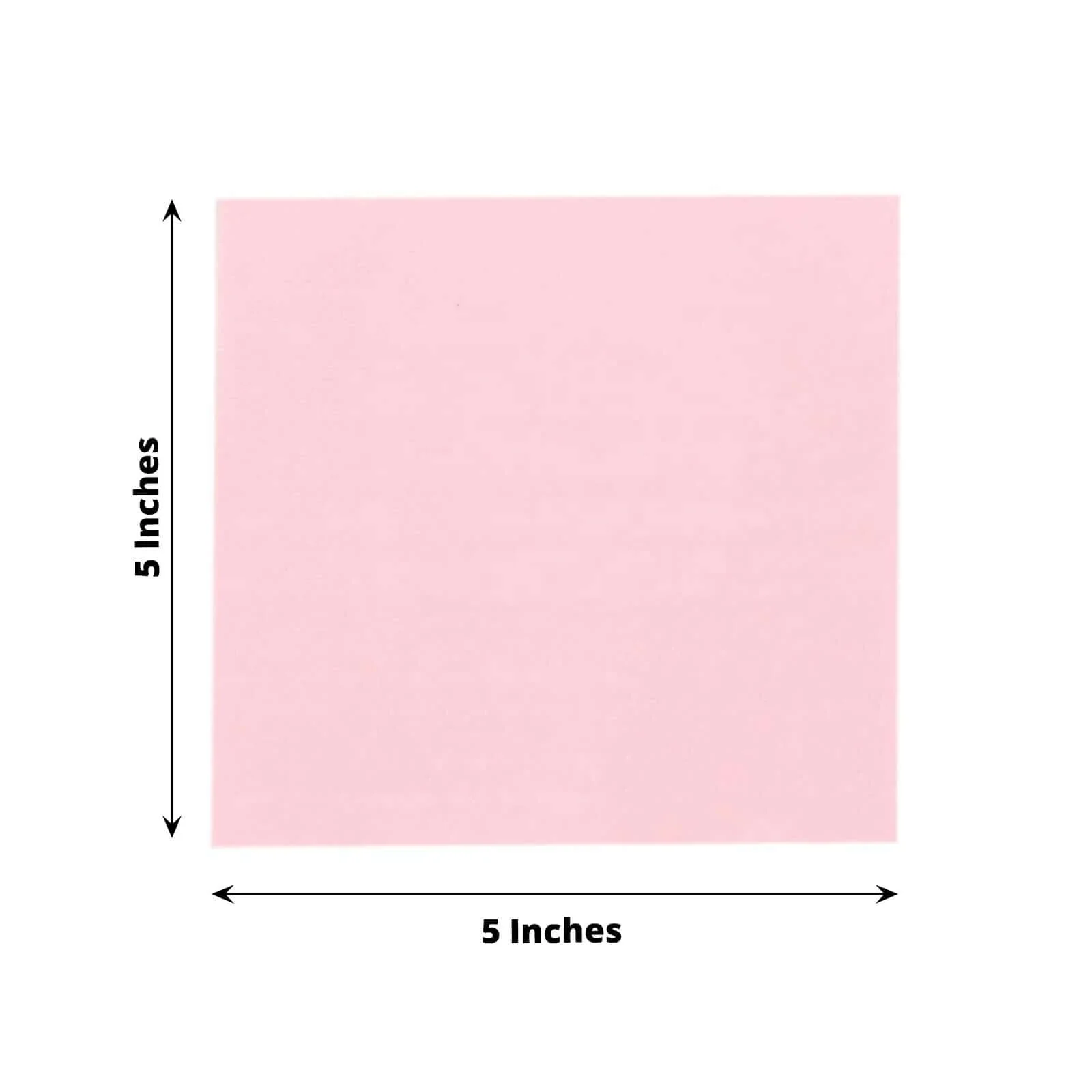 50-Pack Paper Beverage Napkins 2 Ply Pink 5"x5" - Soft Disposable Cocktail Napkins 18GSM - Image 3