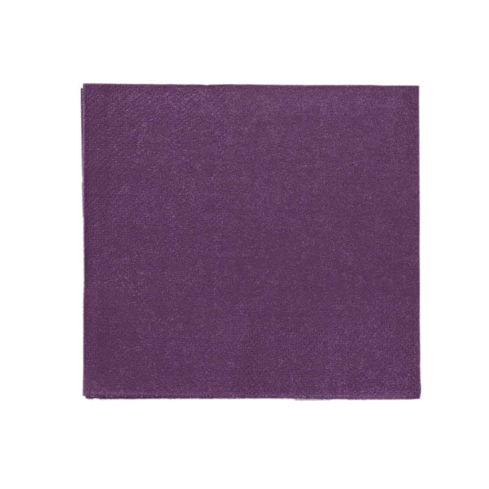 50-Pack Paper Beverage Napkins 2 Ply Purple 5"x5" - Soft Disposable Cocktail Napkins 18GSM - Image 8