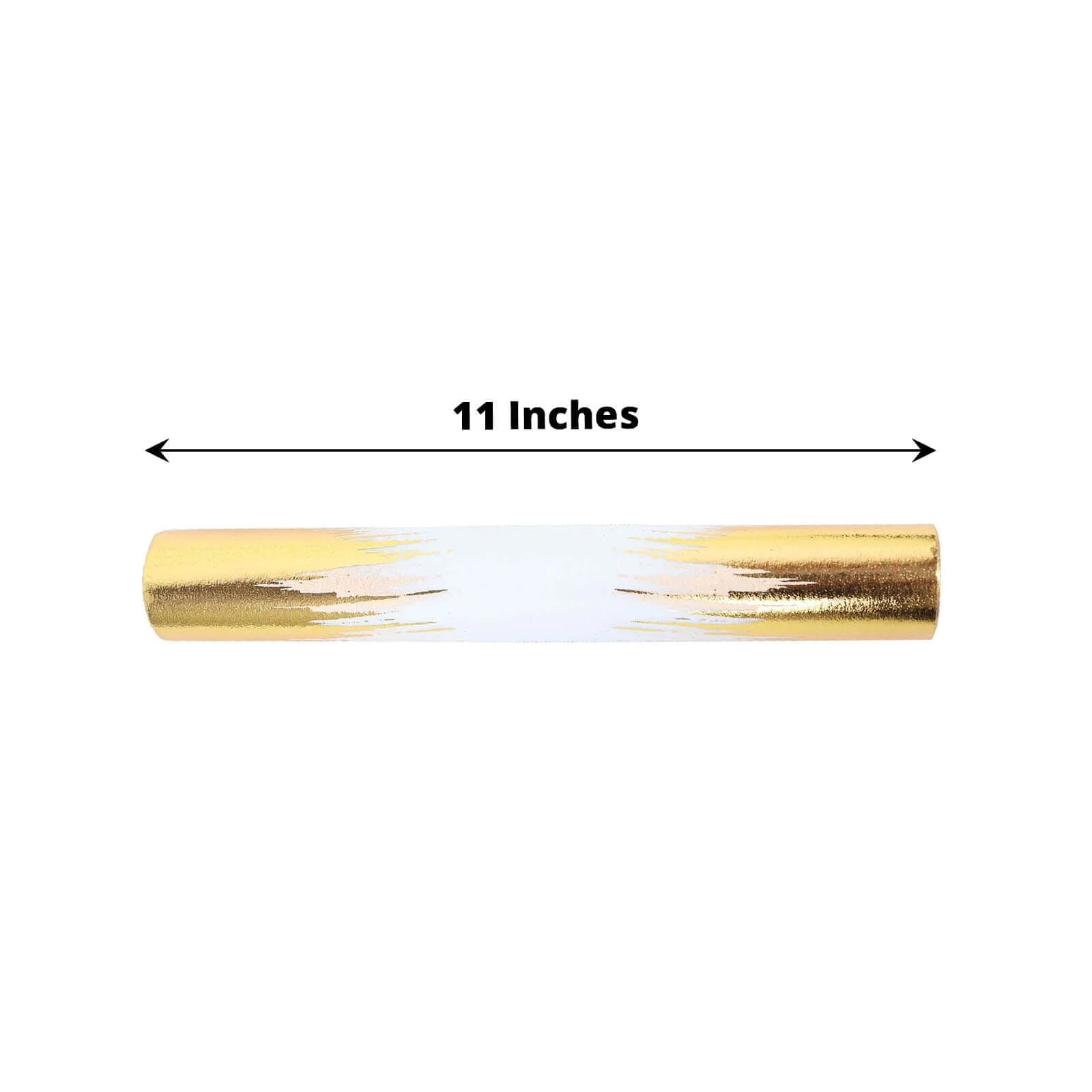 Disposable Table Runner Roll 108" Metallic Gold Foil Icicle Pattern - Stylish Non-Woven Table Decor for Special Occasions - Image 3
