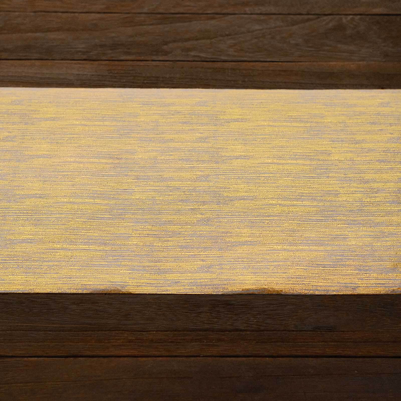 Disposable Table Runner Roll 11"x108" Metallic Gold Faux Suede Print - Stylish Non-Woven Event Decoration - Image 10