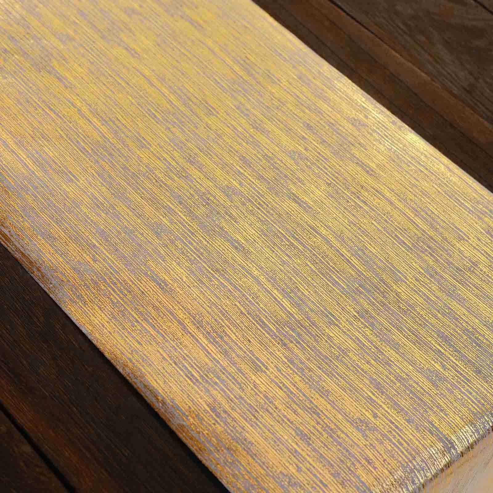 Disposable Table Runner Roll 11"x108" Metallic Gold Faux Suede Print - Stylish Non-Woven Event Decoration - Image 11