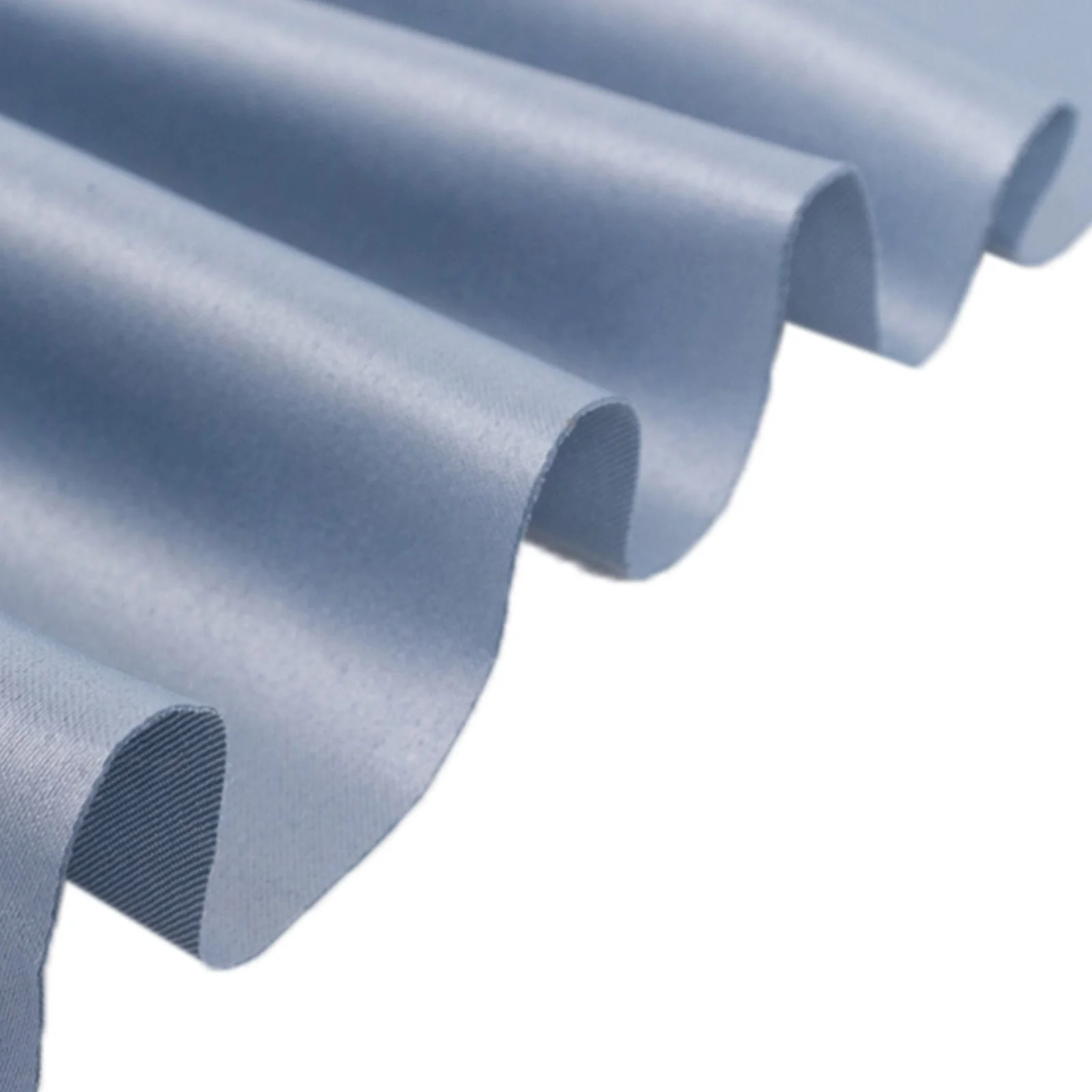 Dusty Blue Lamour Satin Fabric Bolt, Heavy Matte Satin Fabric By The Yard - 54"x10 Yards - Image 4