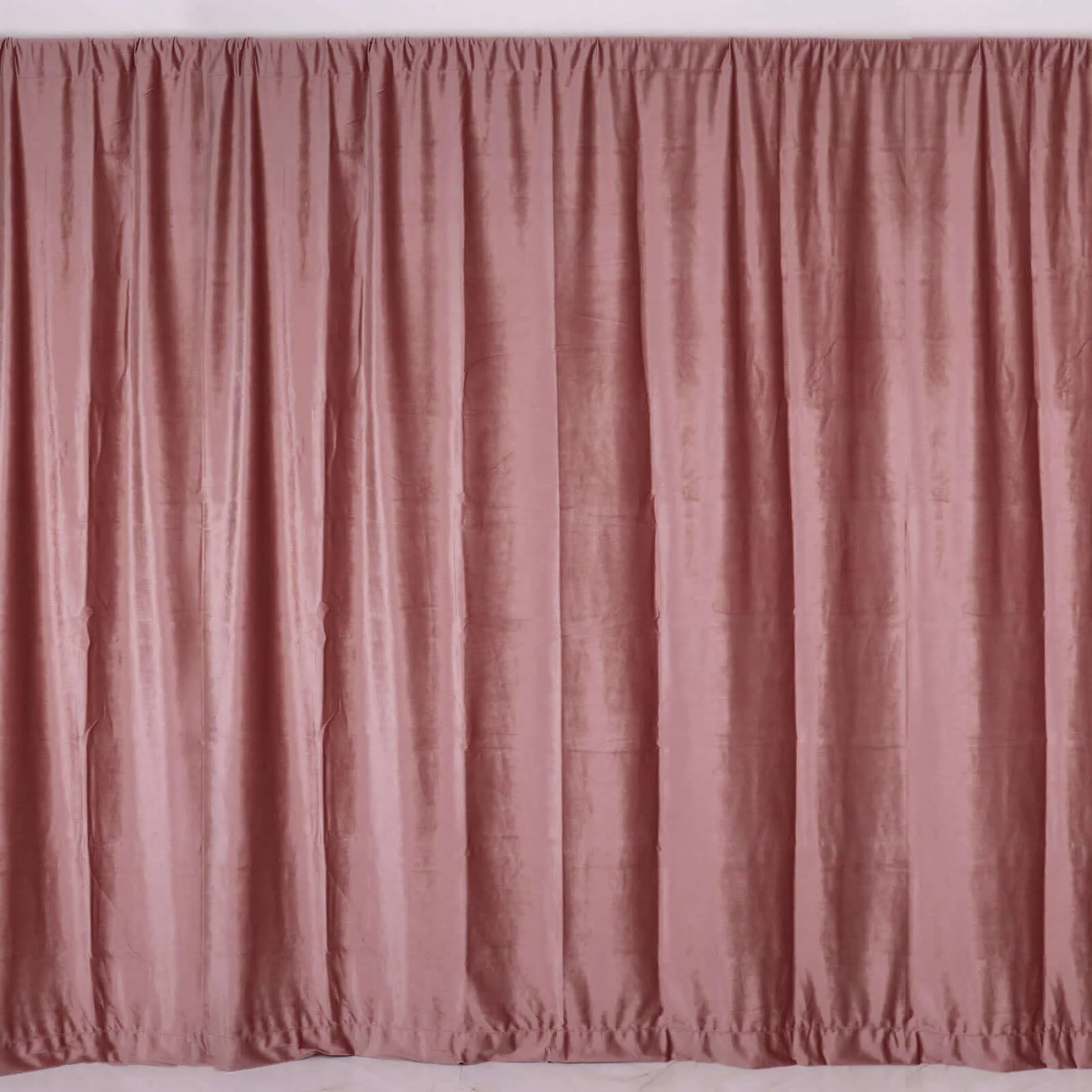 Crushed Velvet Backdrop Curtain – Dusty Rose 8ft x 8ft Event Drape with Rod Pocket, Privacy Panel for Photo Booths & Events - Image 7