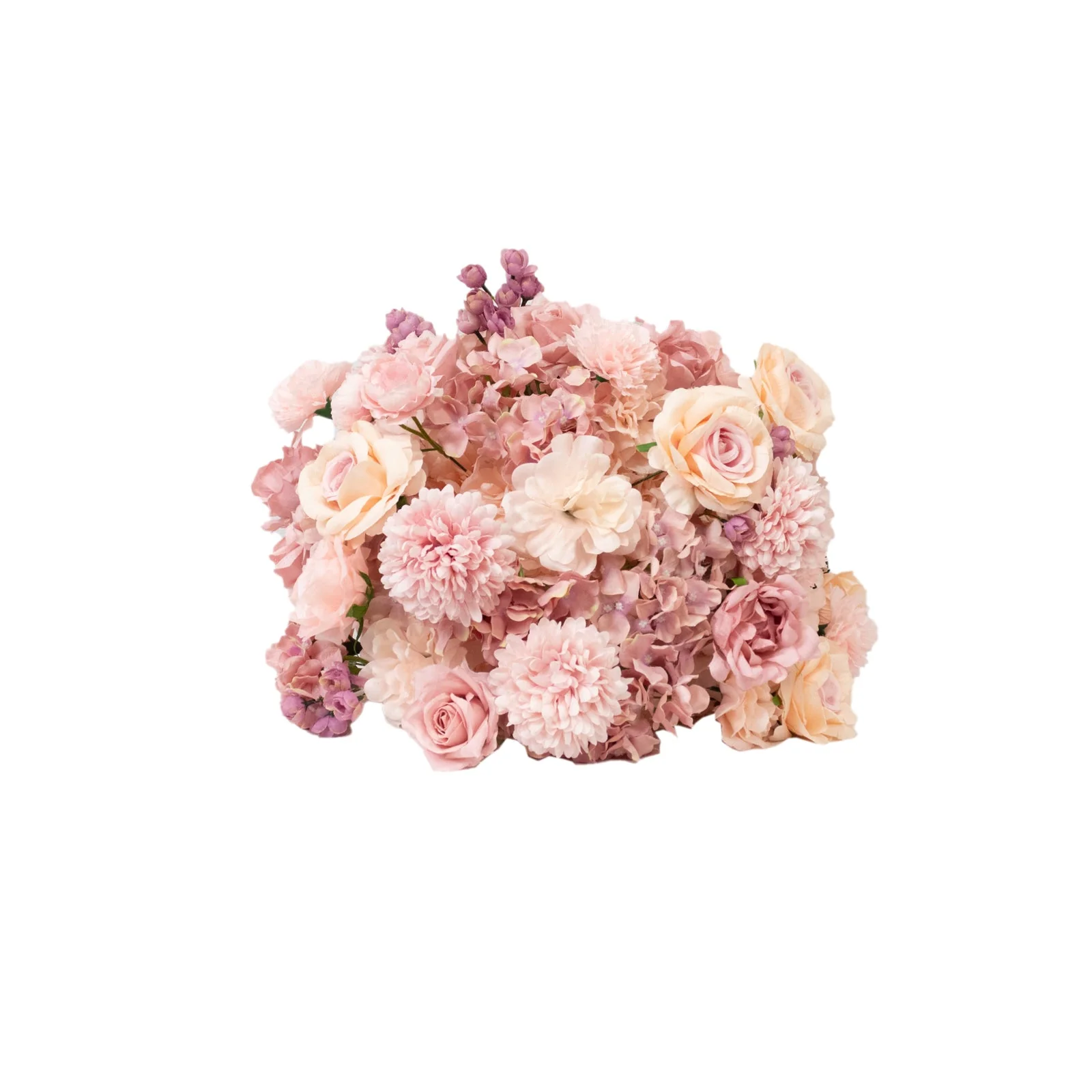 Pre-Arranged Silk Floral Centerpiece in Dusty Rose, 22" Artificial Rose, Hydrangea & Chrysanthemum Flower Ball Bouquet for Event, Wedding - Image 6