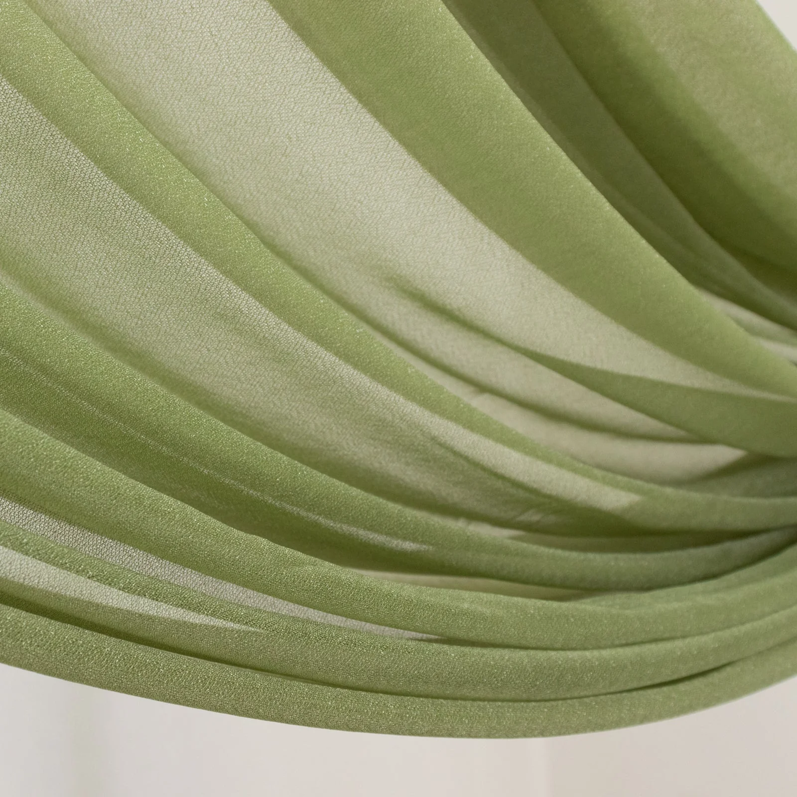 Sheer Wedding Arch Drape – 5ftx32ft Dusty Sage Green Sheer Curtain Backdrop, Ceiling Drapery Panel - Image 6