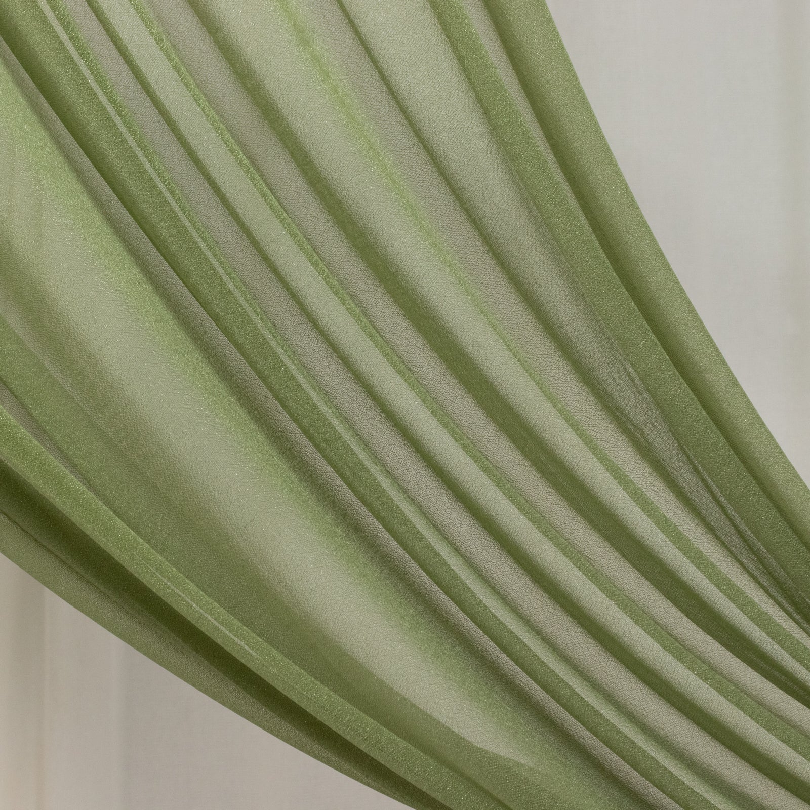 Sheer Wedding Arch Drape – 5ftx14ft Dusty Sage Green Sheer Curtain Backdrop, Ceiling Drapery Panel - Image 8