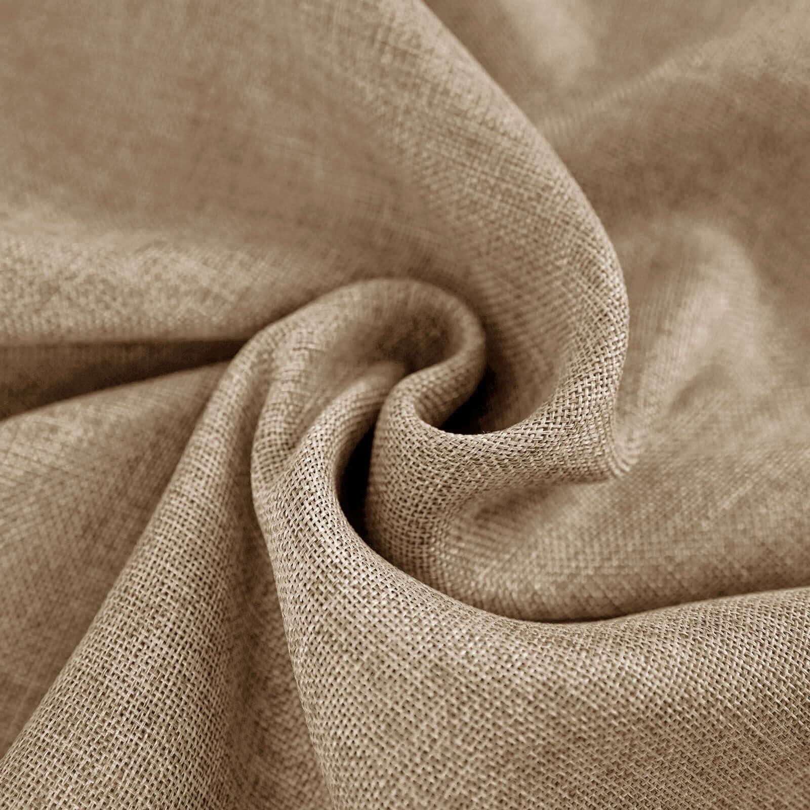 Faux Burlap Jute Square Tablecloth 54"x54" Natural - Rustic Table Linen for Events - Image 7