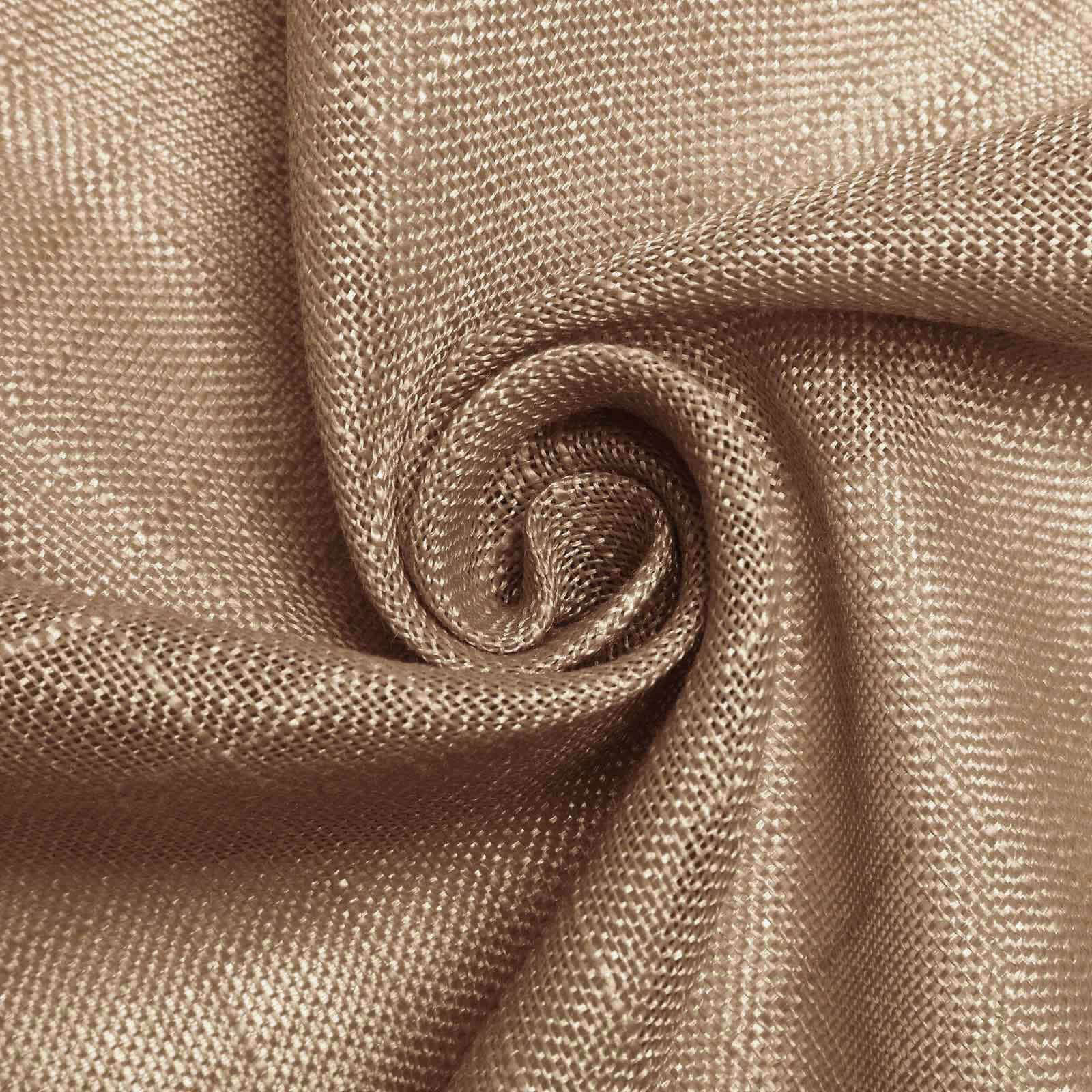 Faux Linen Rectangular Tablecloth 90"x132" Natural with Slubby Textured - Wrinkle Resistant & Seamless Table Cover - Image 8