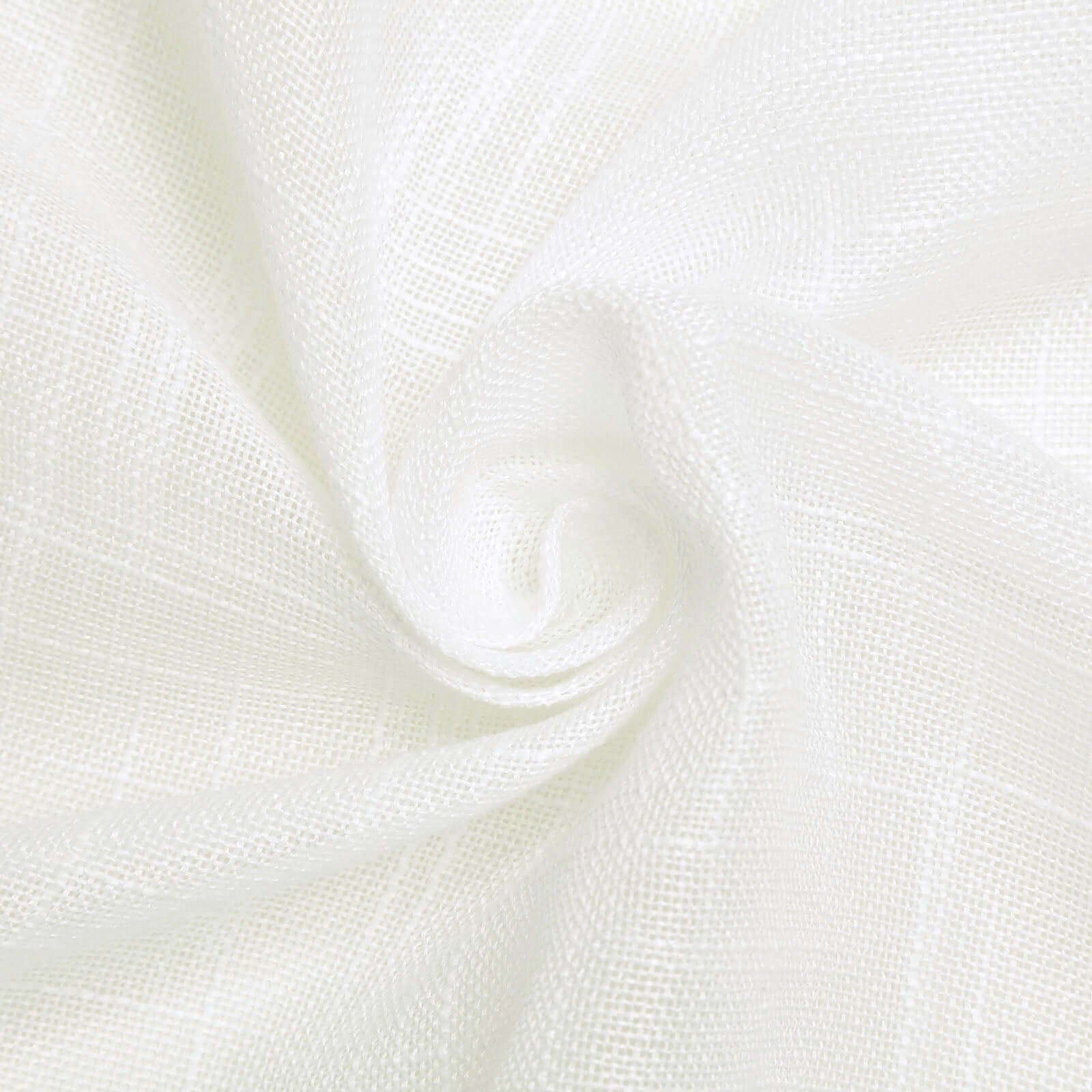 Faux Linen Rectangular Tablecloth 90"x132" White with Slubby Textured - Wrinkle Resistant & Seamless Table Cover for Boho Chic Party Settings - Image 7