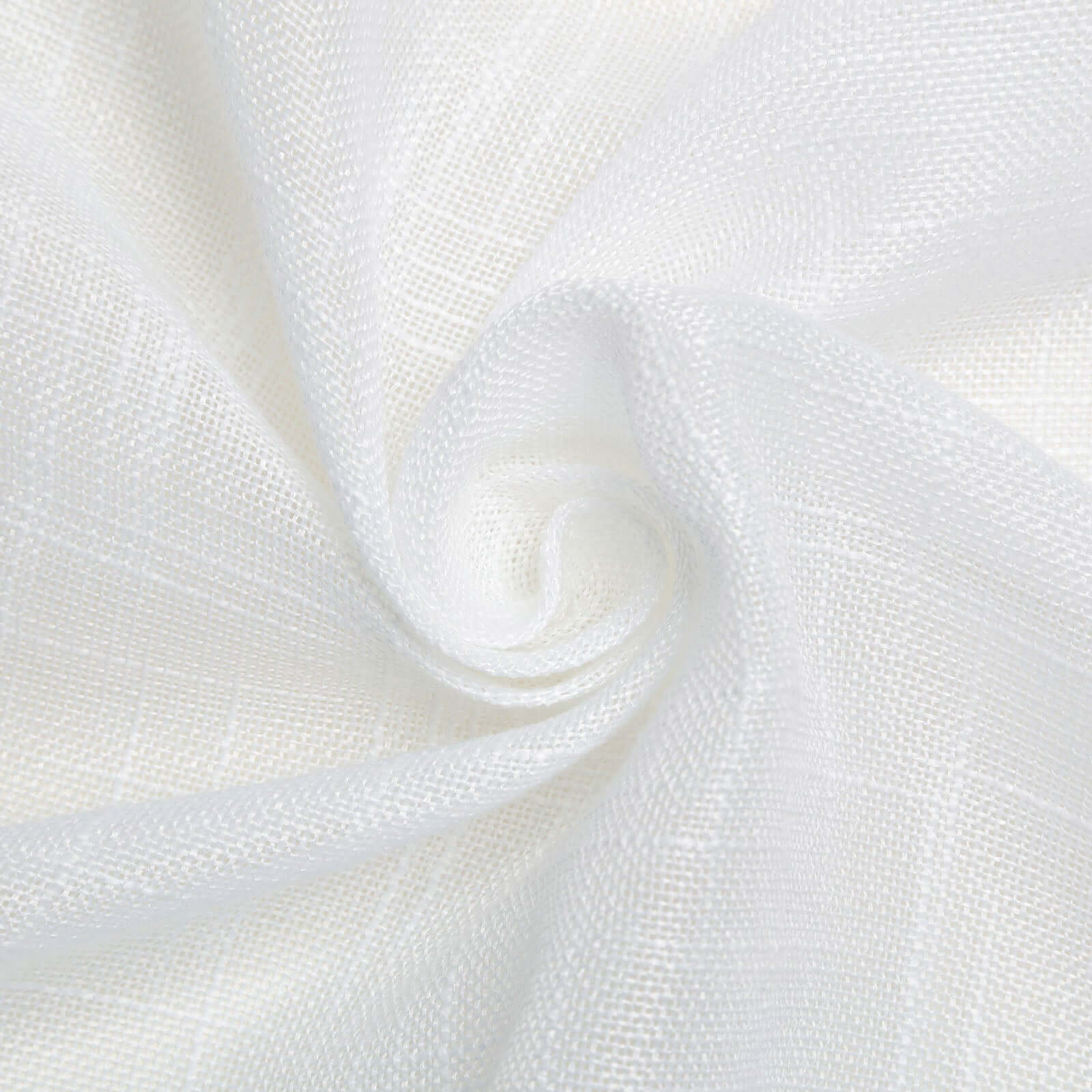 Faux Linen Rectangular Tablecloth 90"x156" White with Slubby Textured - Wrinkle Resistant & Seamless Table Cover for Boho Chic Events - Image 8