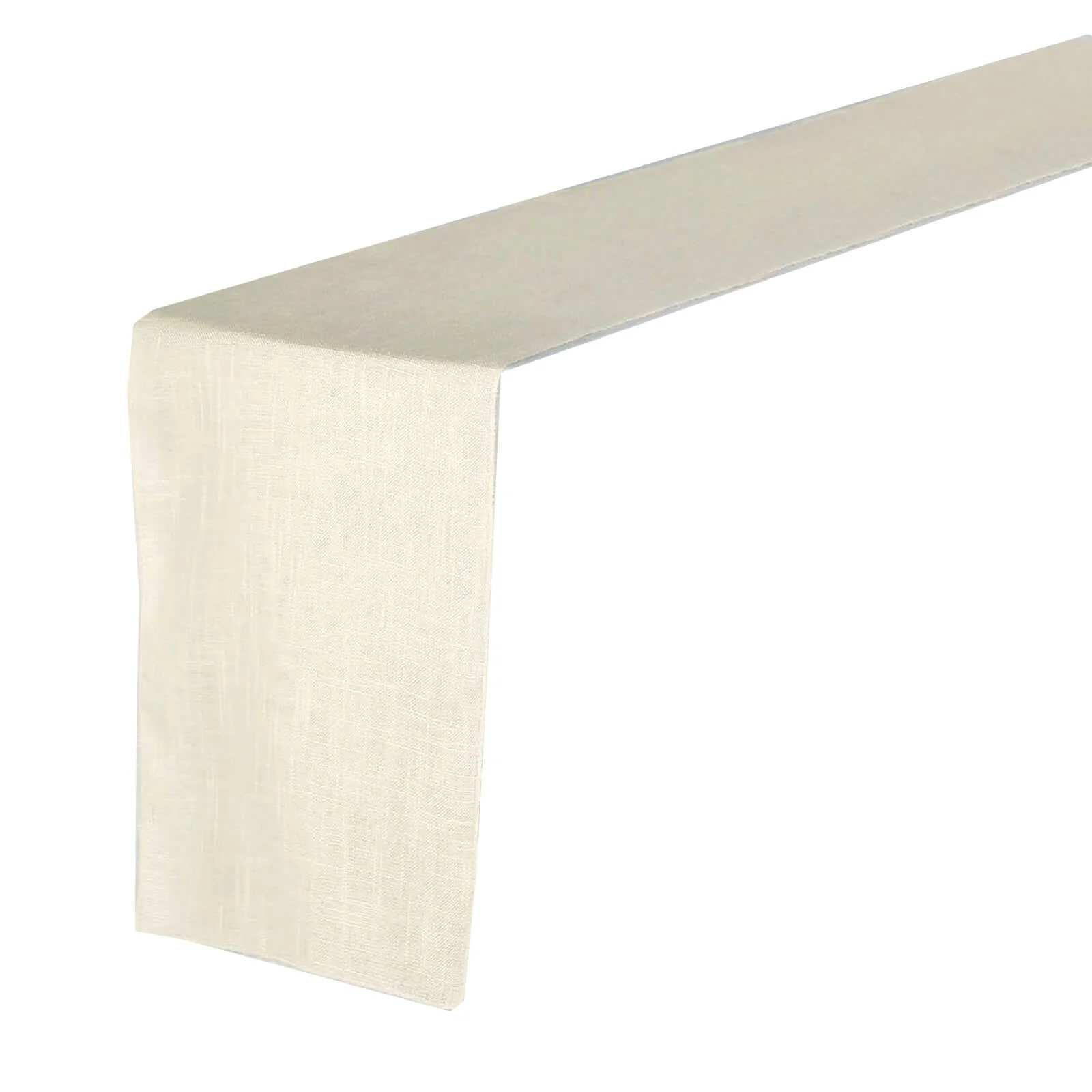 Faux Linen Table Runner 12"x108" Ivory - Slubby Textured Table Decor - Image 7