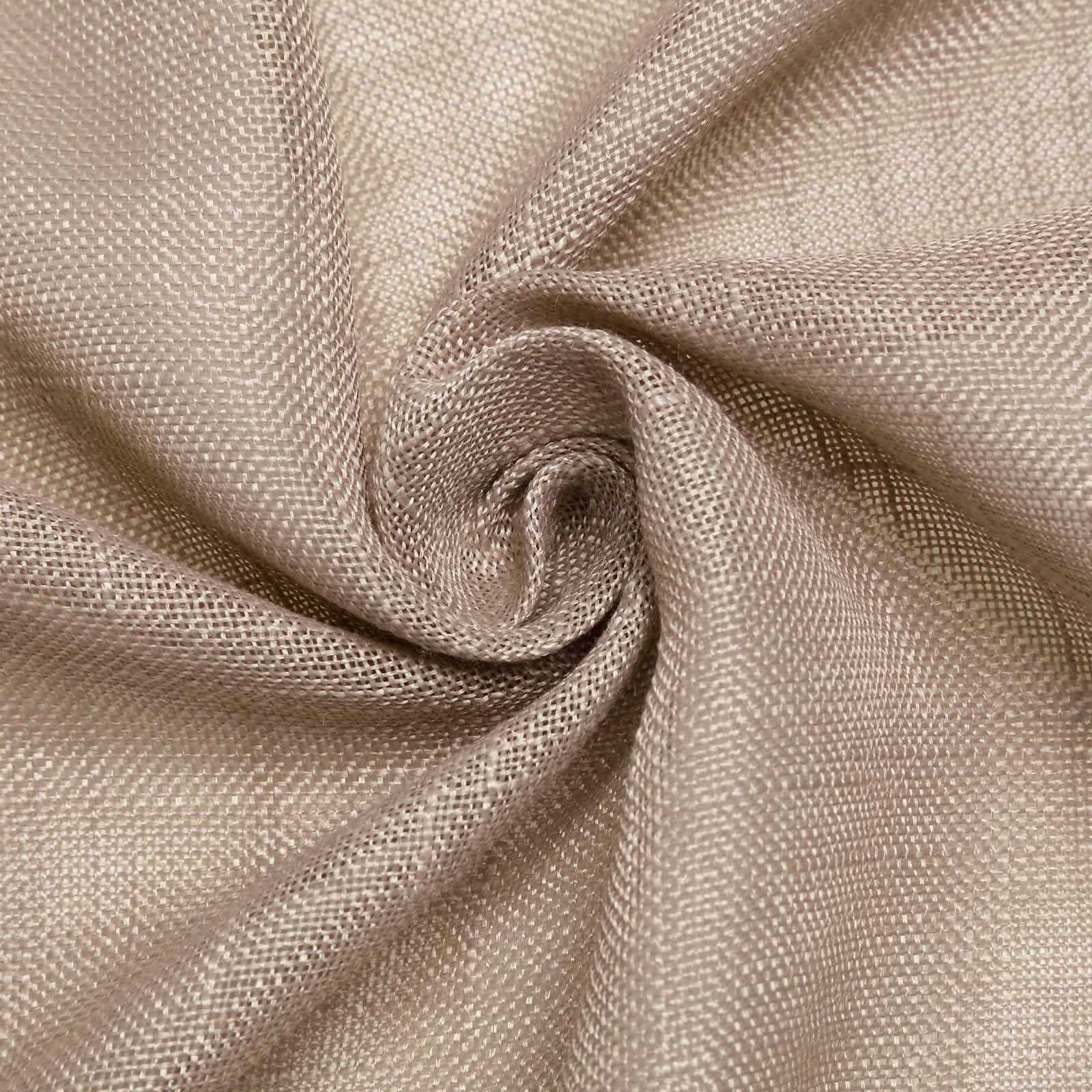 Faux Linen Table Runner 12"x108" Taupe - Slubby Textured Table Decor - Image 6