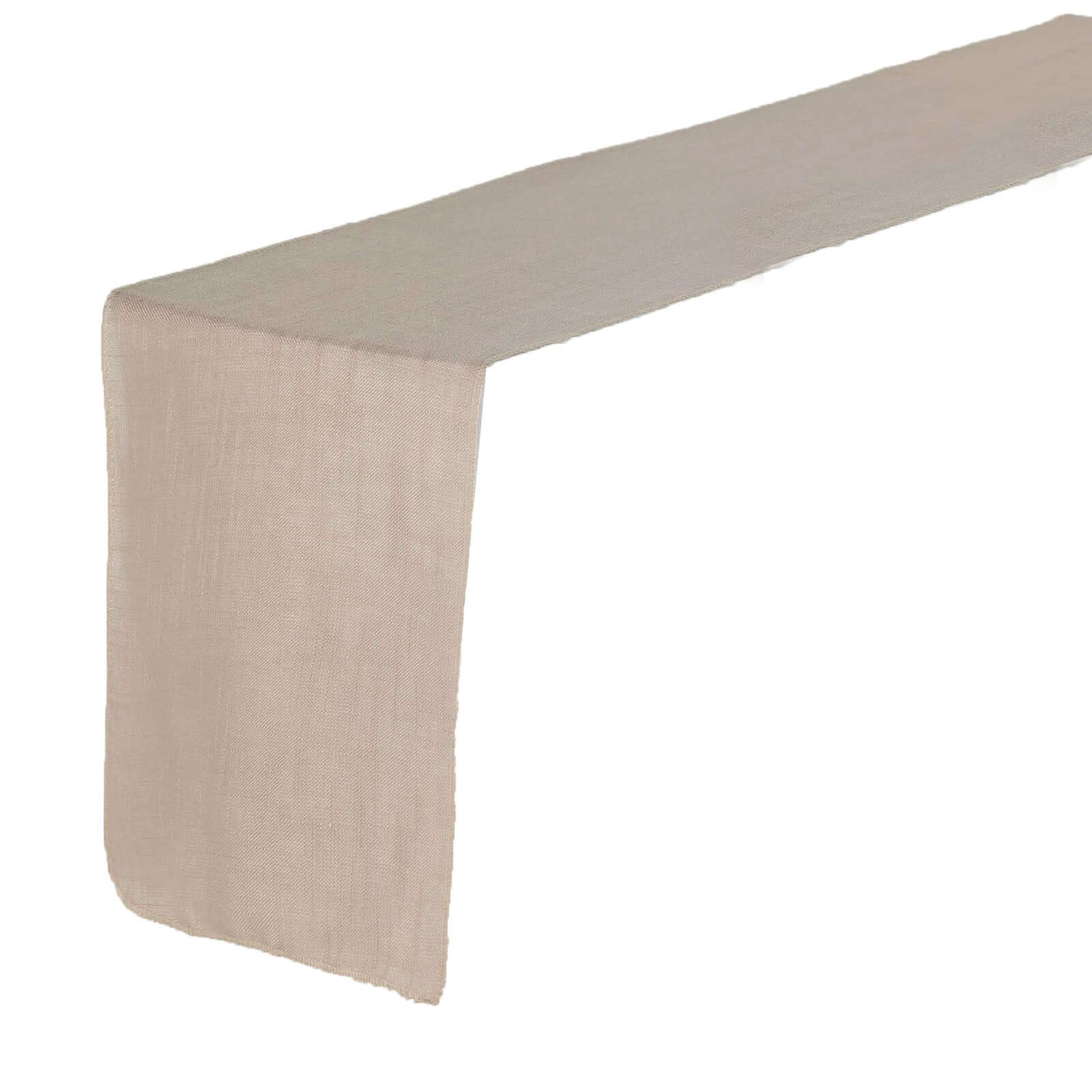 Faux Linen Table Runner 12"x108" Taupe - Slubby Textured Table Decor - Image 7