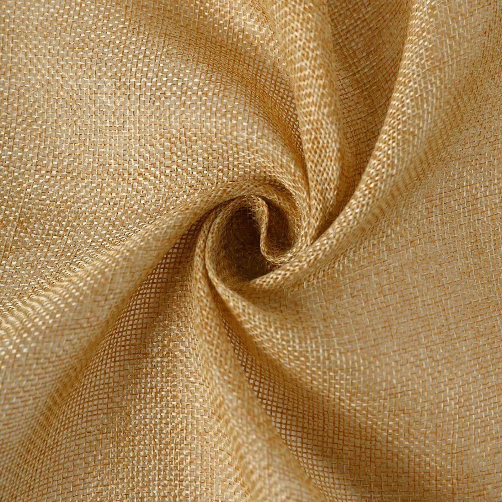 Faux Linen Table Runner 14"x108" Gold - Rustic Farmhouse Tabletop Decor - Image 11
