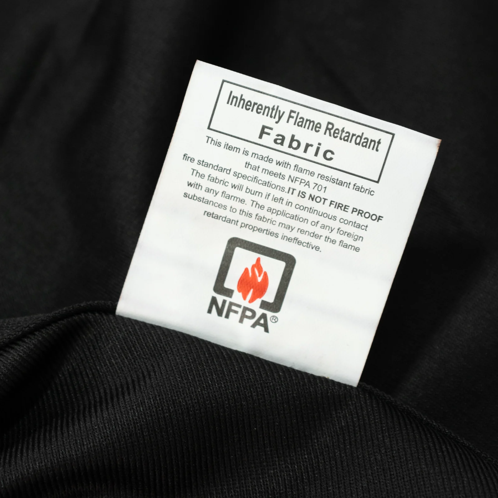 Fire Retardant 120" Round Scuba Polyester Tablecloth – Black, Wrinkle Free, Stain Resistant, Seamless Table Cover - Image 2