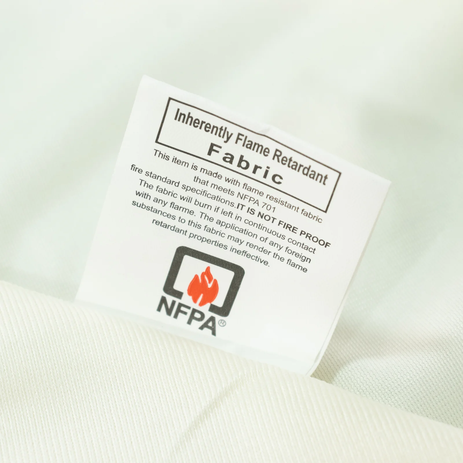 Fire Retardant 120" Round Scuba Polyester Tablecloth – Ivory, Wrinkle Free, Stain Resistant, Seamless Table Cover - Image 2