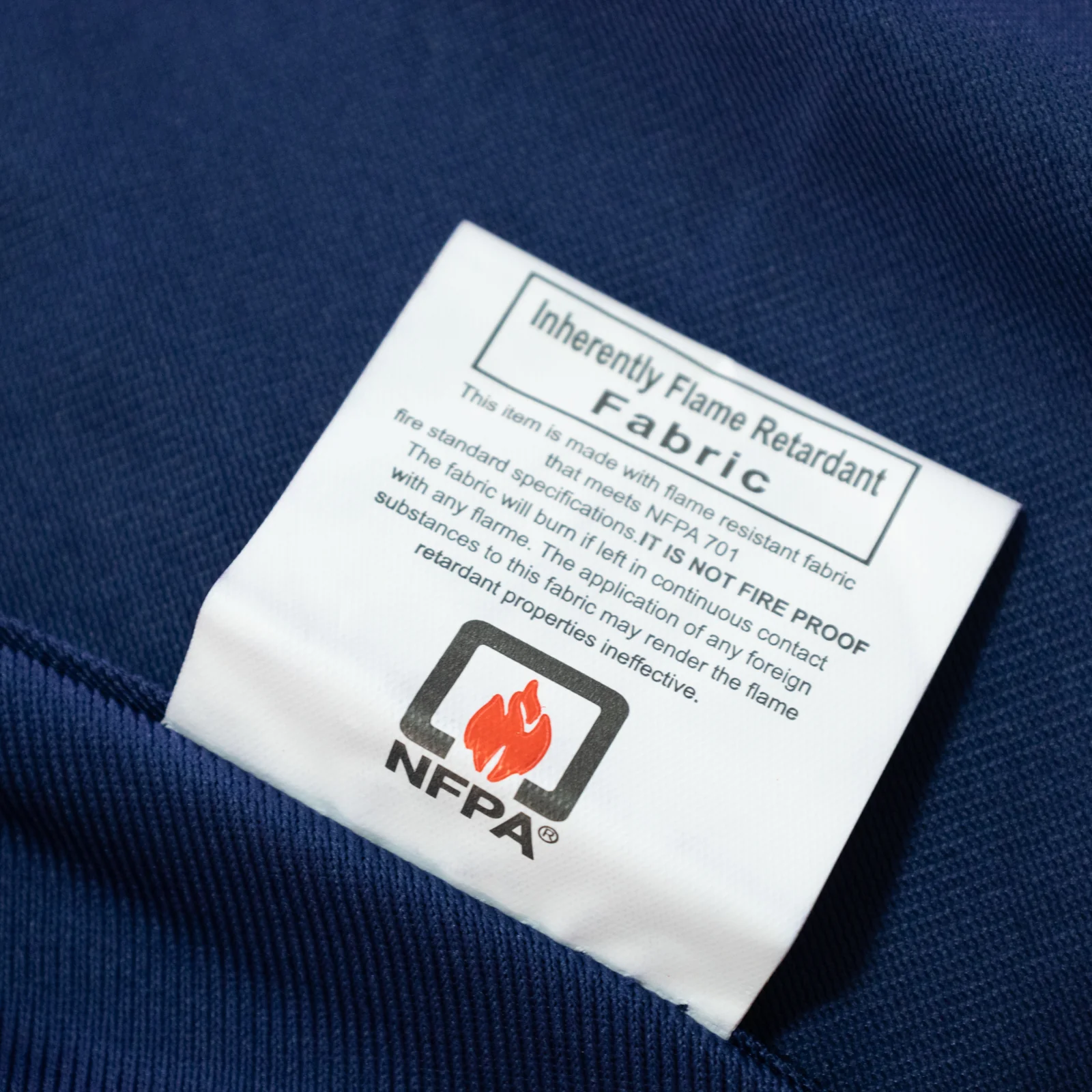 Fire Retardant 120" Round Scuba Polyester Tablecloth – Navy Blue, Wrinkle Free, Stain Resistant, Seamless Table Cover - Image 2