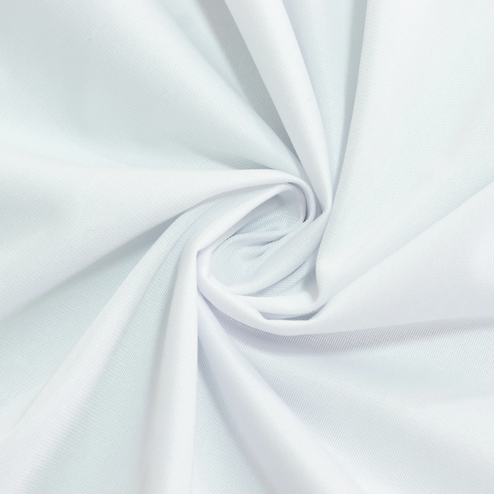Fire Retardant 120" Round Scuba Polyester Tablecloth – White, Wrinkle Free, Stain Resistant, Seamless Table Cover - Image 8