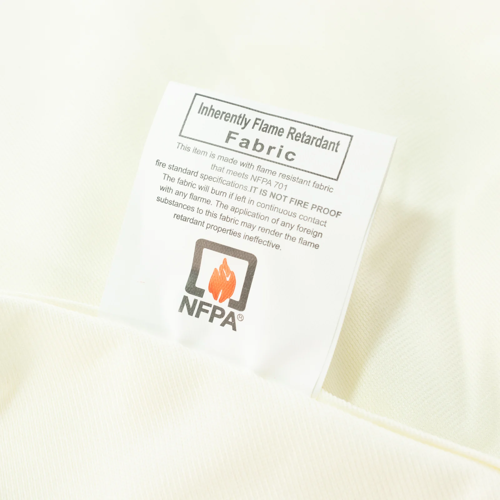 Fire Retardant 132" Round Scuba Polyester Tablecloth – Ivory, Wrinkle Free, Stain Resistant, Seamless Table Cover - Image 2
