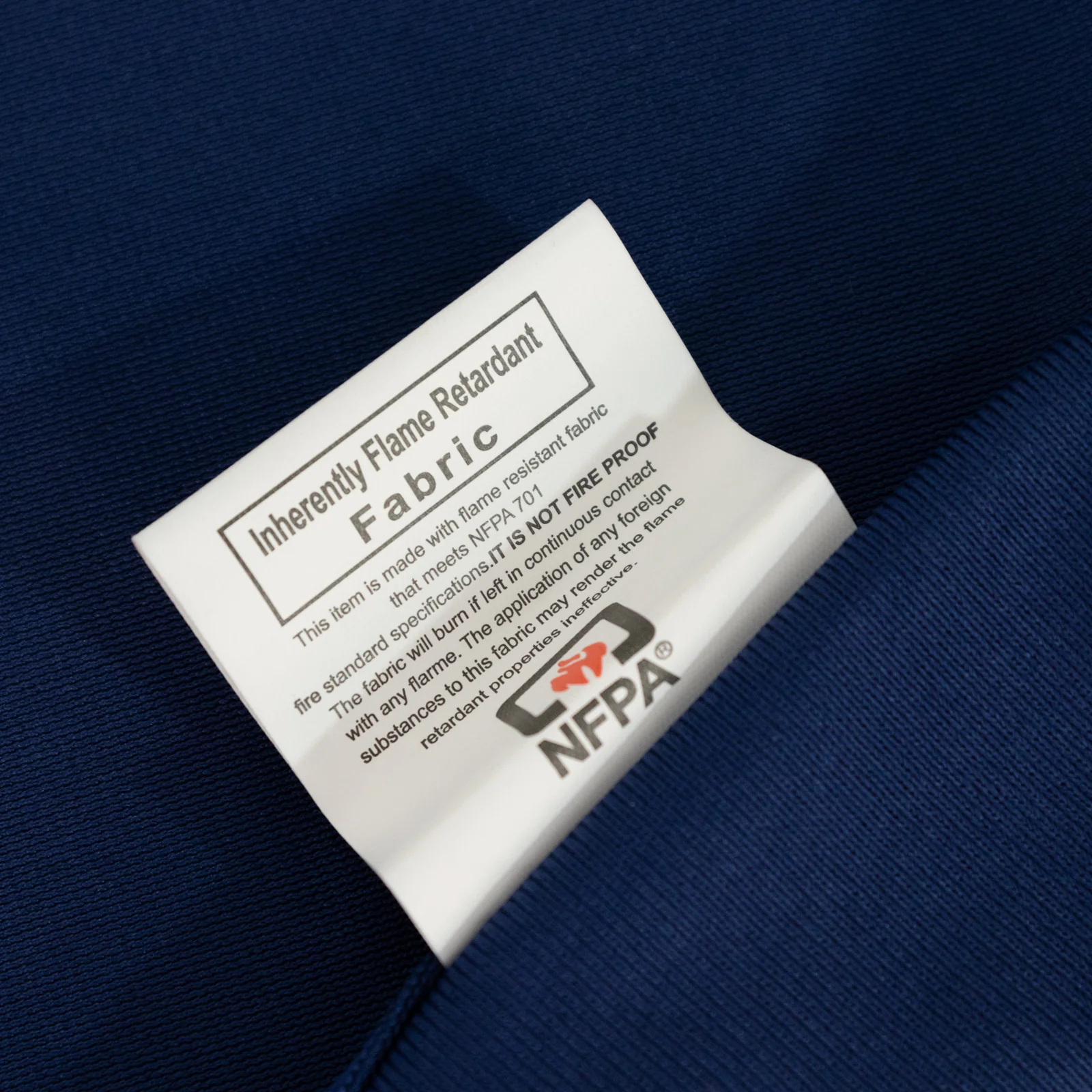 Fire Retardant 60"x102" Rectangle Scuba Polyester Tablecloth – Navy Blue, Wrinkle Free, Stain Resistant Table Cover - Image 2