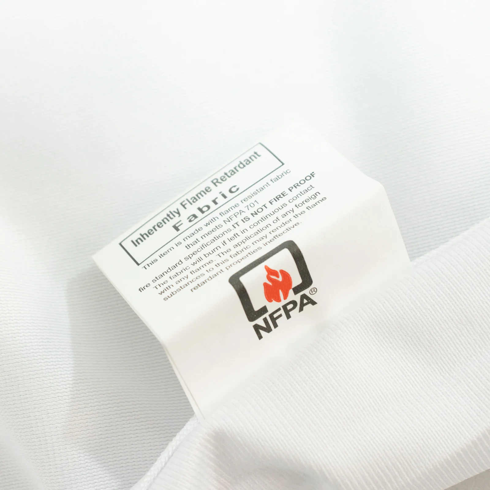 Fire Retardant 90"x132" Rectangle Scuba Polyester Tablecloth – White, Wrinkle Free, Stain Resistant, Seamless Table Cover - Image 2