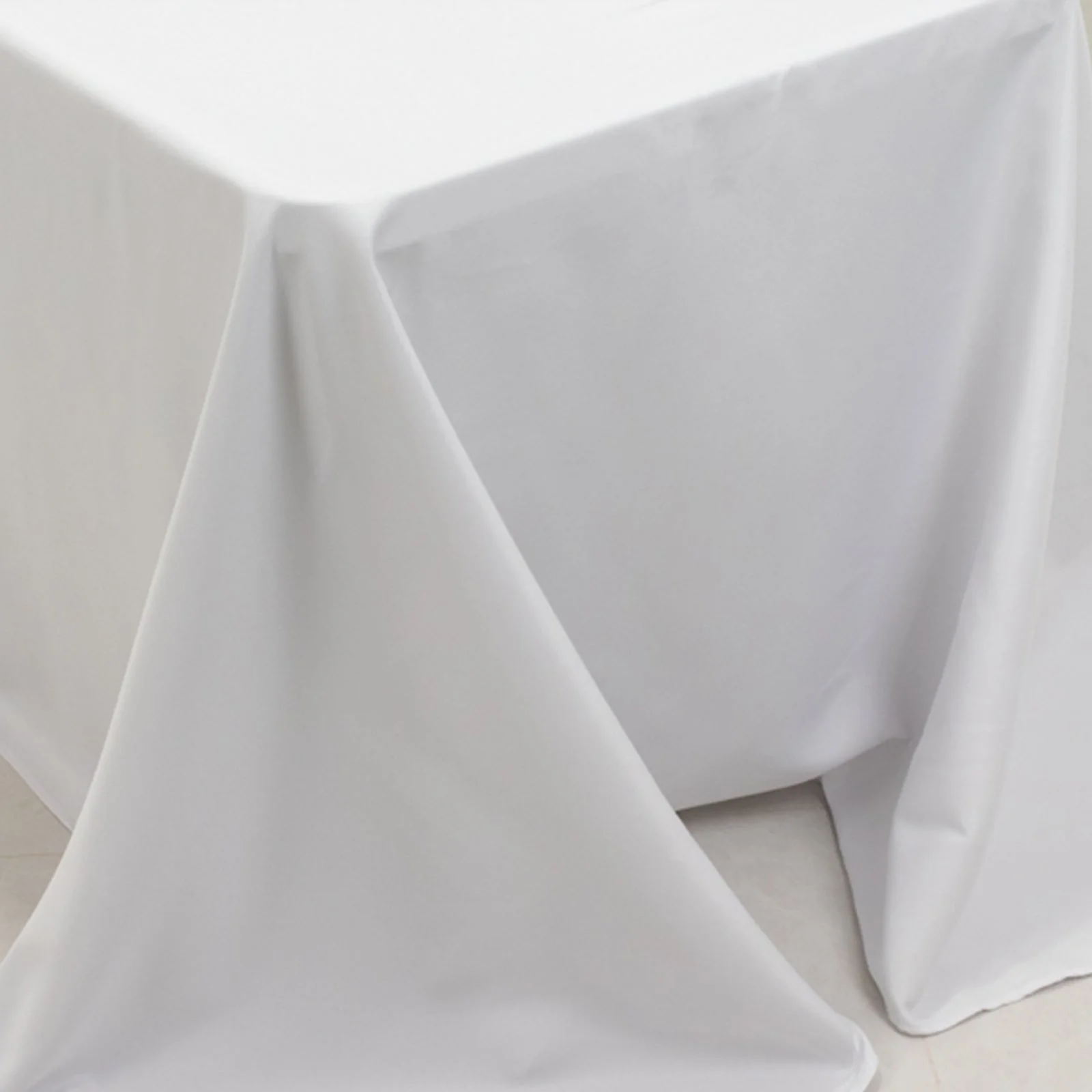 Fire Retardant Premium Polyester Rectangular Tablecloth 90"x156" White - Wrinkle-Resistant and Safety Certified Seamless Table Cover for Events & Gatherings - Image 8