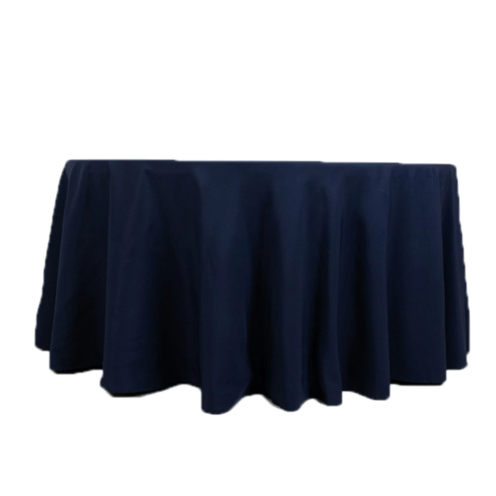 Fire Retardant Premium Polyester Round Tablecloth 120" Navy Blue - Safe, Durable & Seamless Table Cover - Image 8