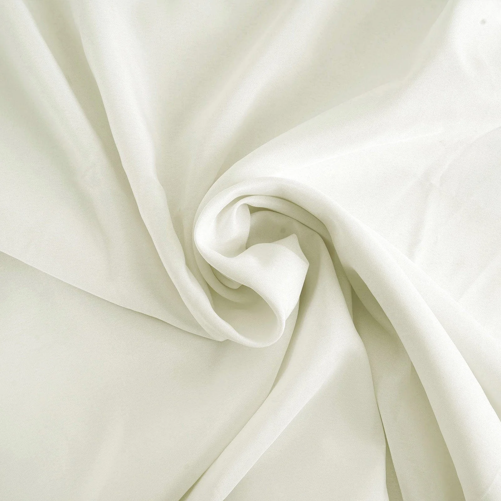 Fire Retardant Premium Polyester Round Tablecloth 132" Ivory - Safe, Durable & Seamless Table Cover - Image 6