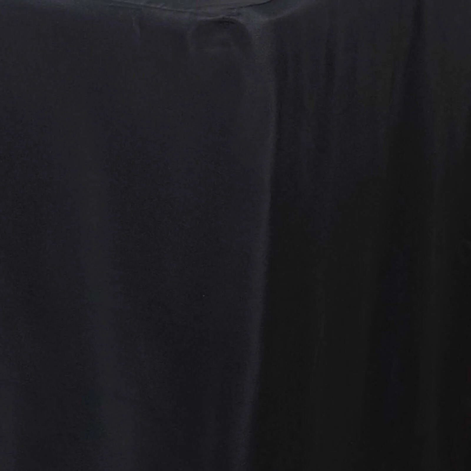 Fitted Polyester Rectangle Tablecloth 48"x30" Black - Snug Fit for Standard Tables - Image 3