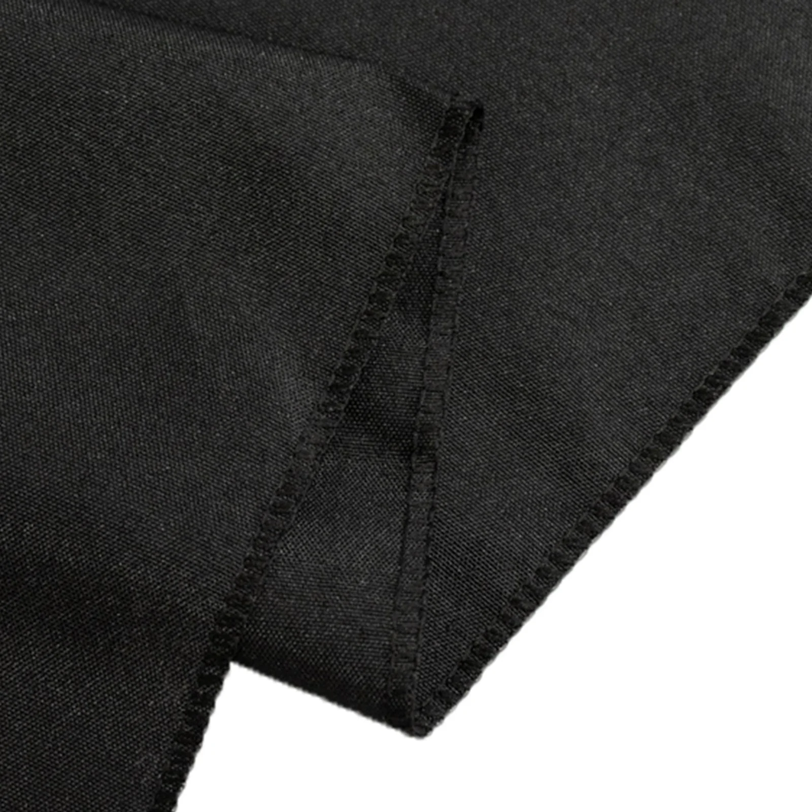 Fitted Polyester Rectangle Tablecloth 72"x24"x30" Black - Designed for Narrow Tables - Image 7