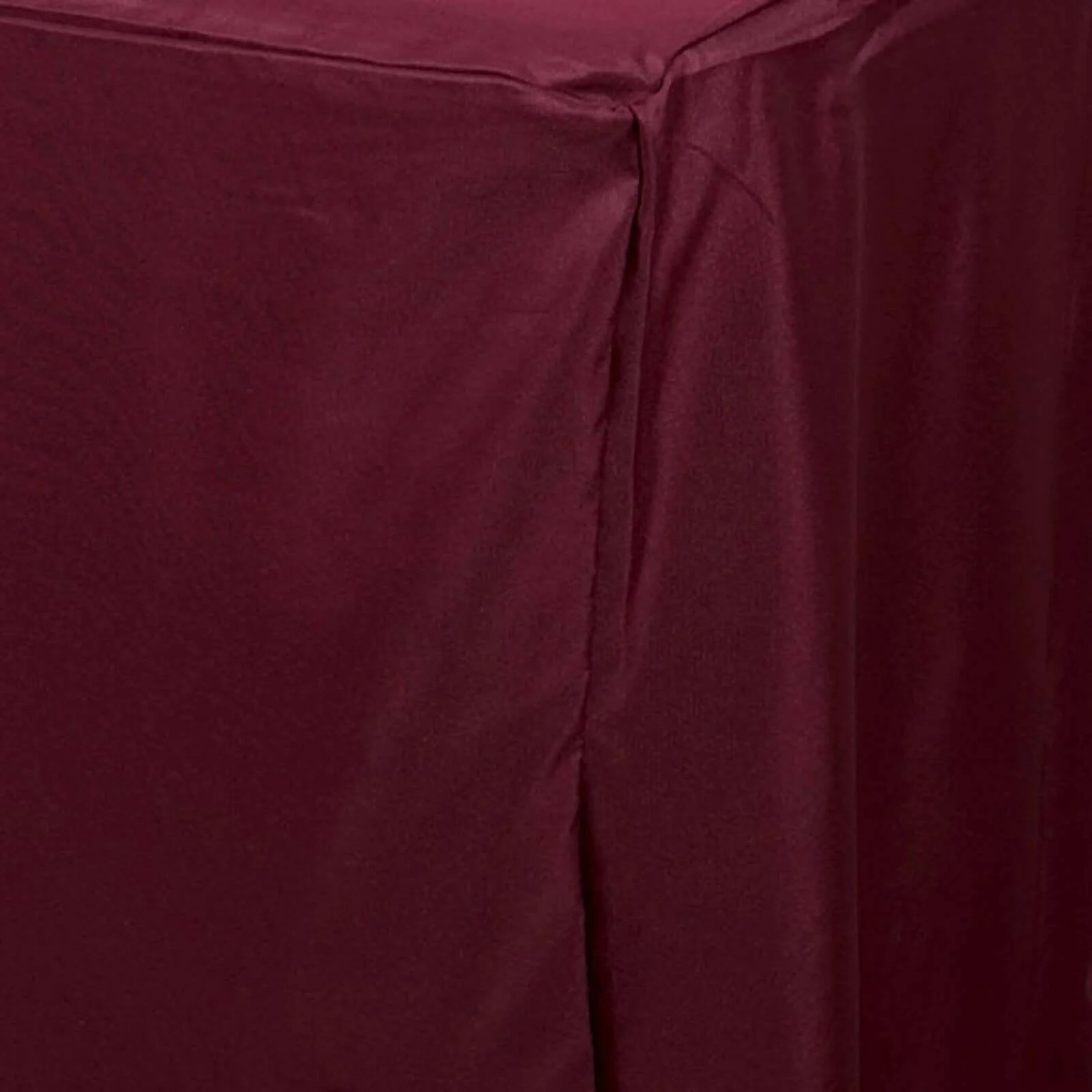 Fitted Polyester Rectangle Tablecloth 72"x30" Burgundy - Perfect for Standard Tables - Image 7